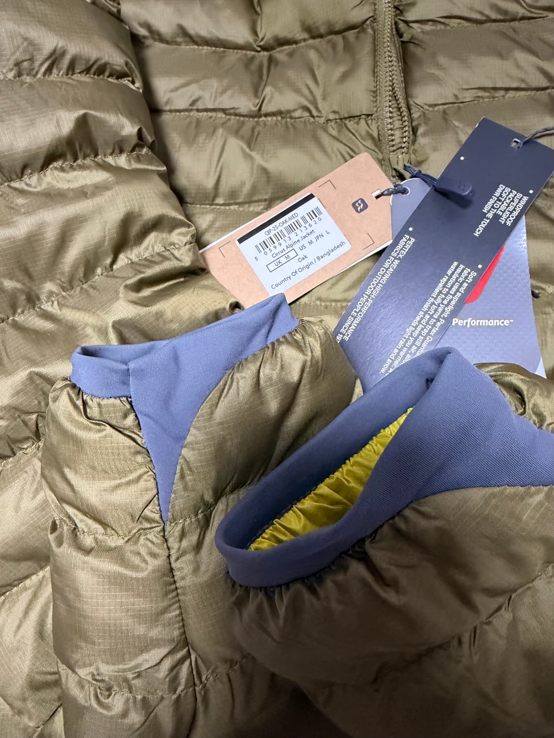 랩 씨러스 알파인 경량 패딩 M 오크 상품이미지4