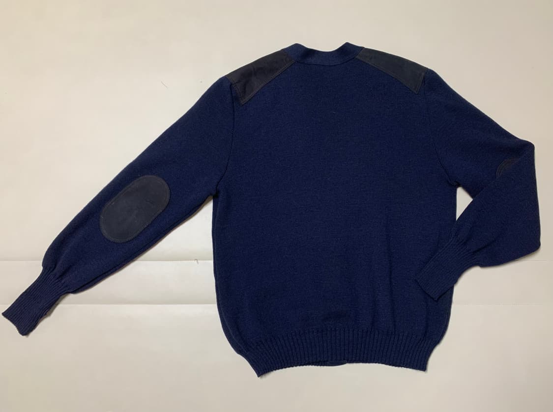 [M] 버버리 네이비 울 코만도 니트 가디건 상품이미지4