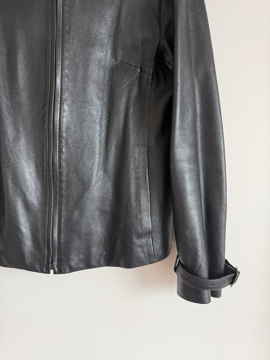 Pre owned 램스킨 레더 자켓 상품이미지3