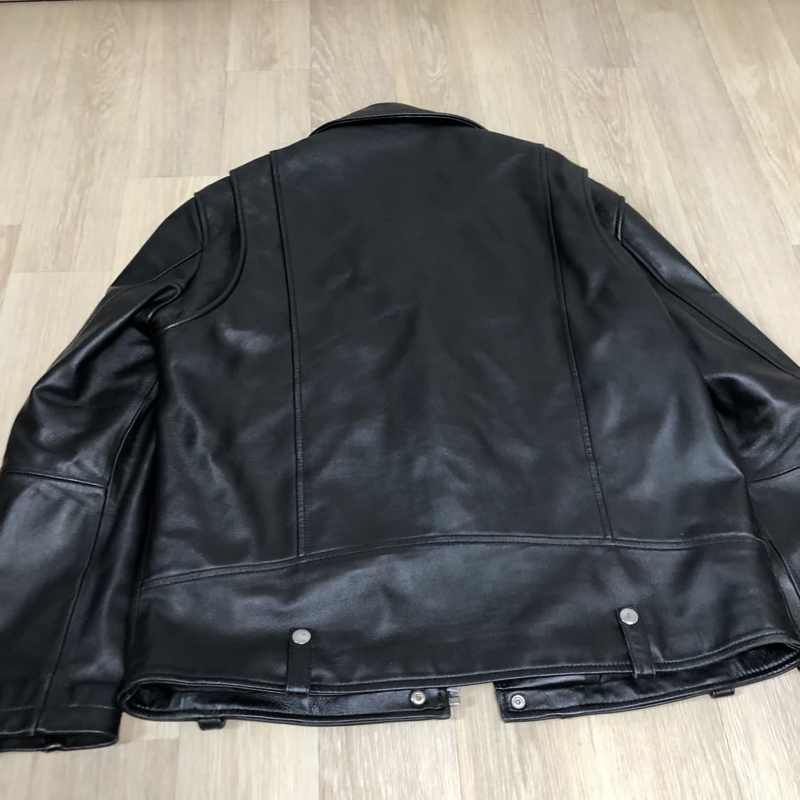 (XL) 에이징 CCC AGING CCC 램스킨 라이더 자켓 블랙 상품이미지10