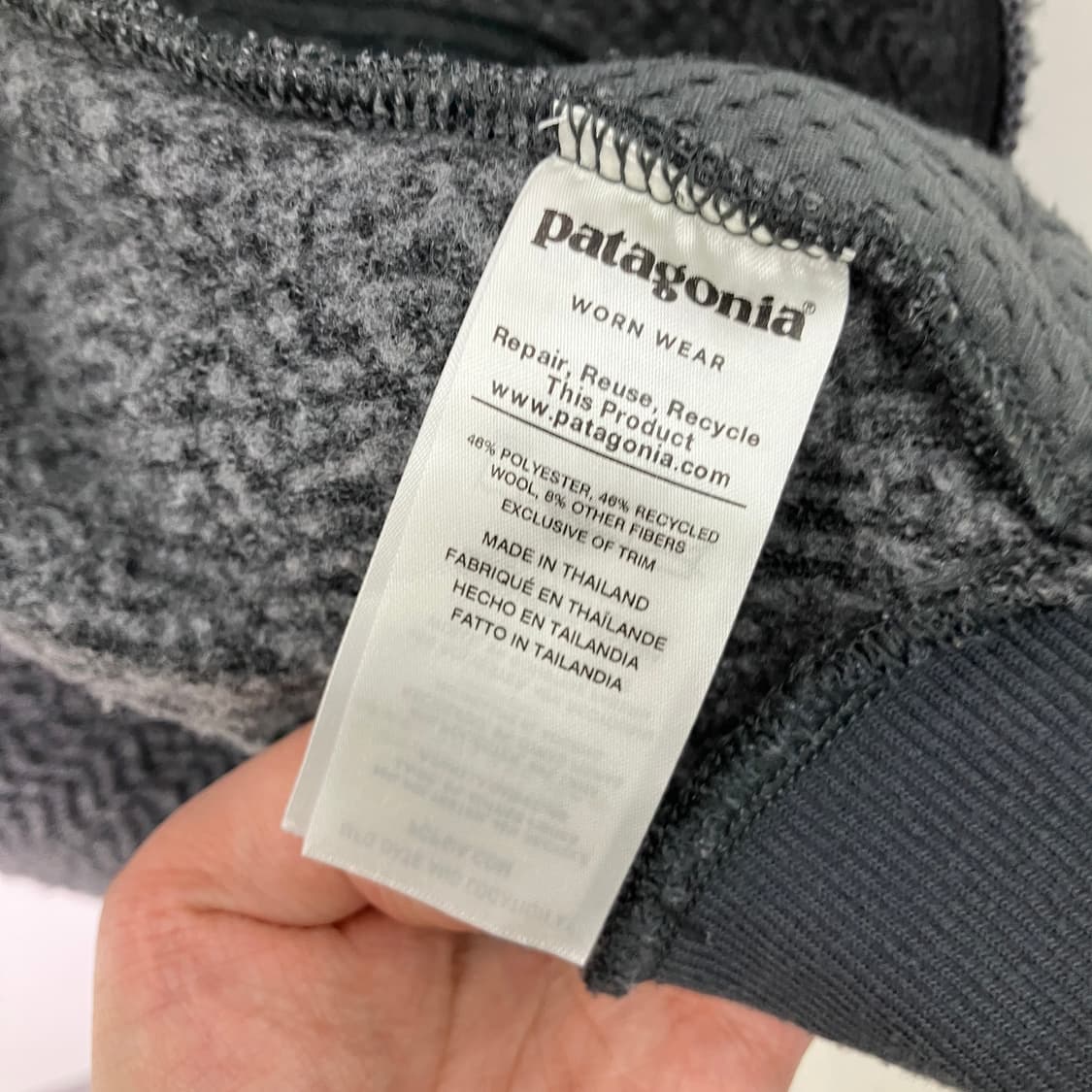 파타고니아 그레이 울리에스터 플리스 집업 자켓 M 상품이미지8