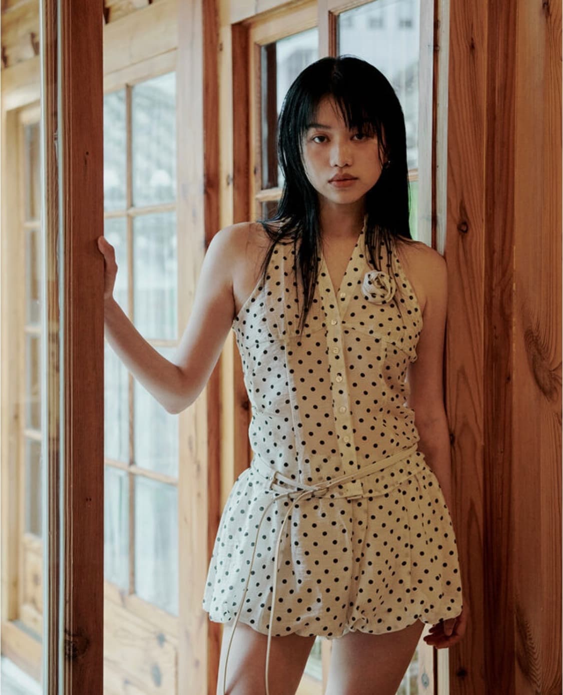 DOT BALLOON MICRO SHORTS, CREAM 상품이미지3