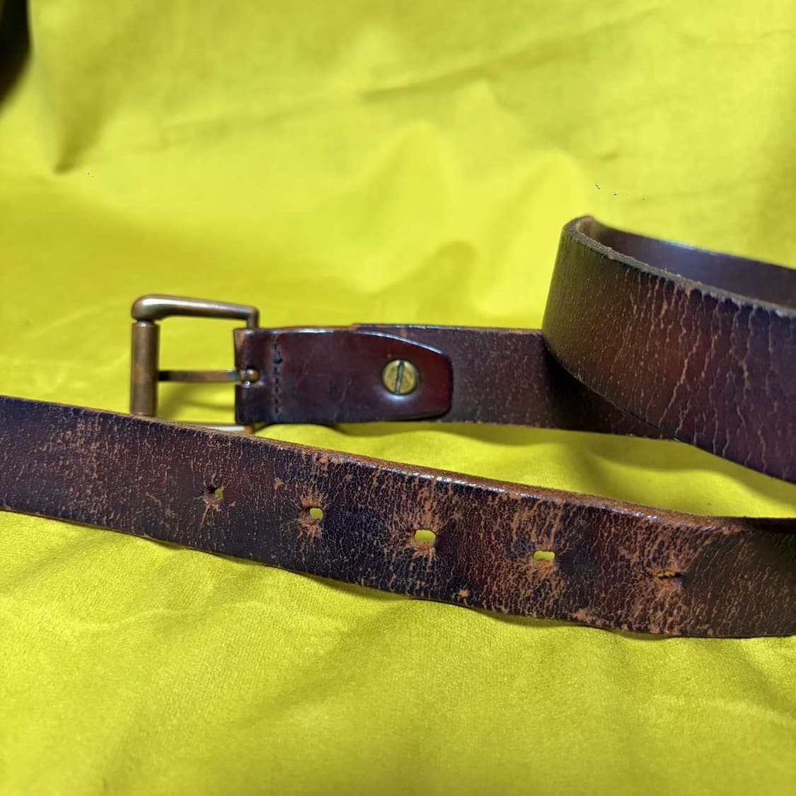 빈폴 롤러버클 빈티지 레더 벨트 상품이미지3