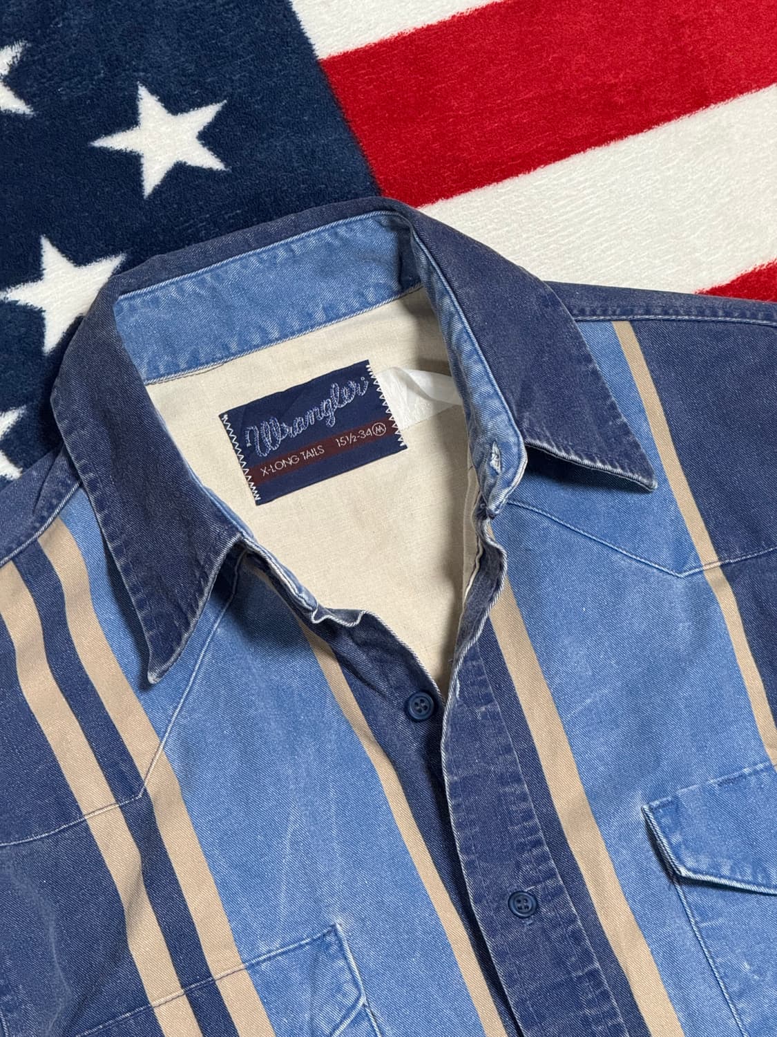 랭글러 웨스턴셔츠 Wrangler western shirt 빈티지 [L] 상품이미지9