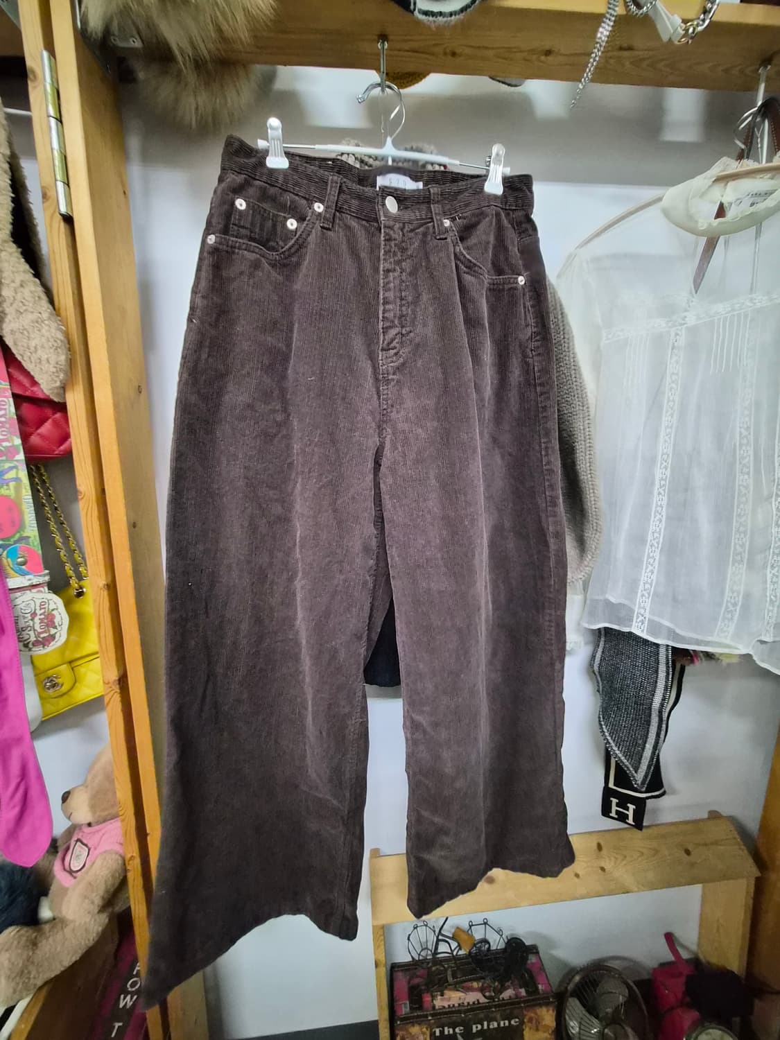 K516 다운 니트집업. 코듀로이 와이드 상품이미지7