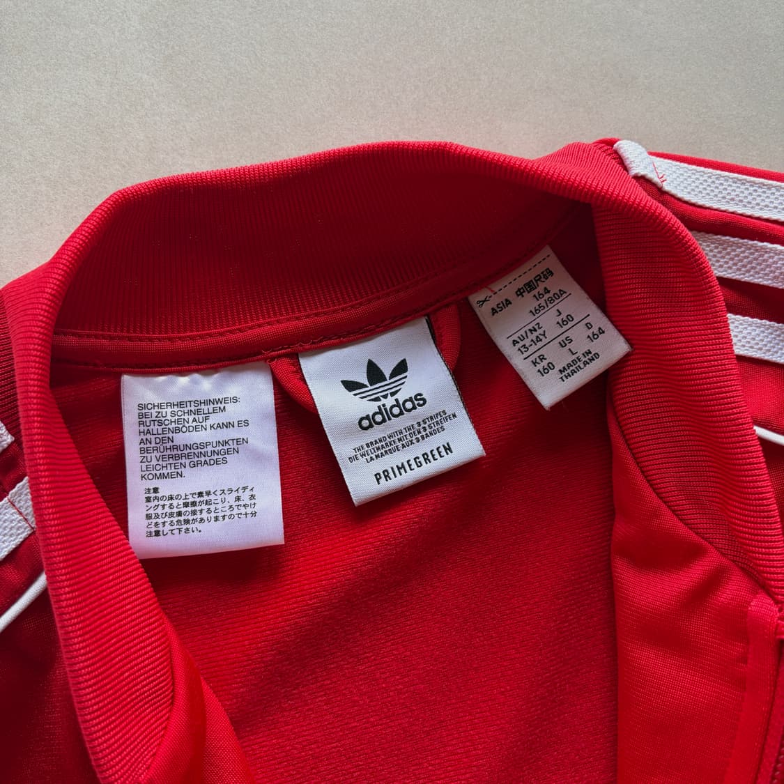 [S]아디다스 트레포일 SST 레드 트랙탑 져지 상품이미지7