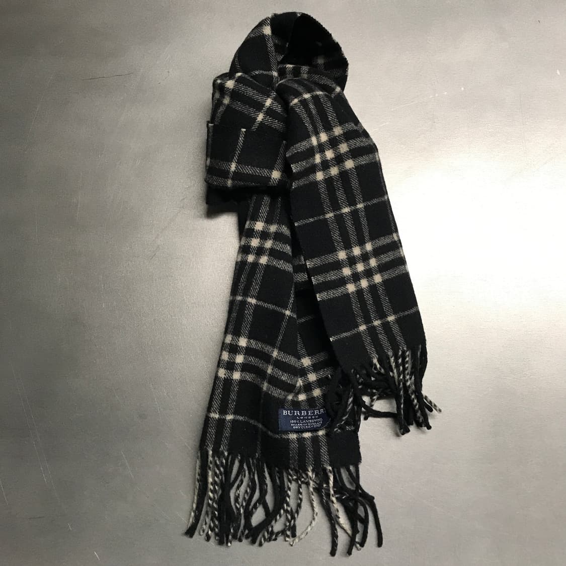 버버리 정품 램스울 머플러 블랙 상품이미지1