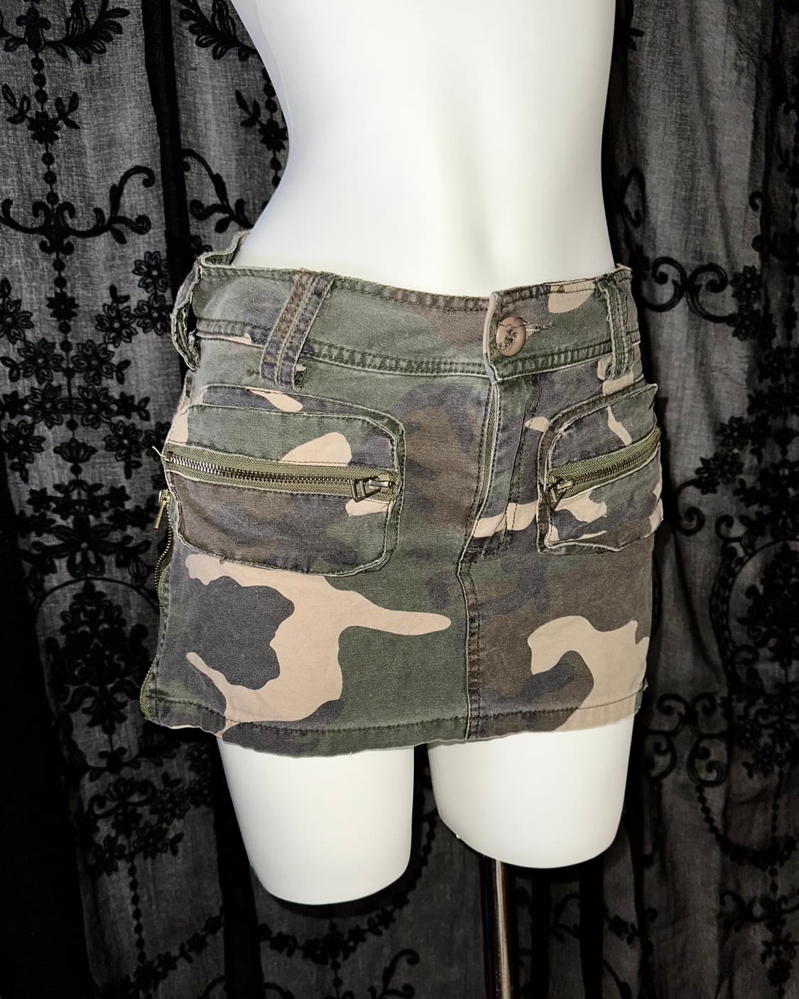 camo y2k skirt 상품이미지2