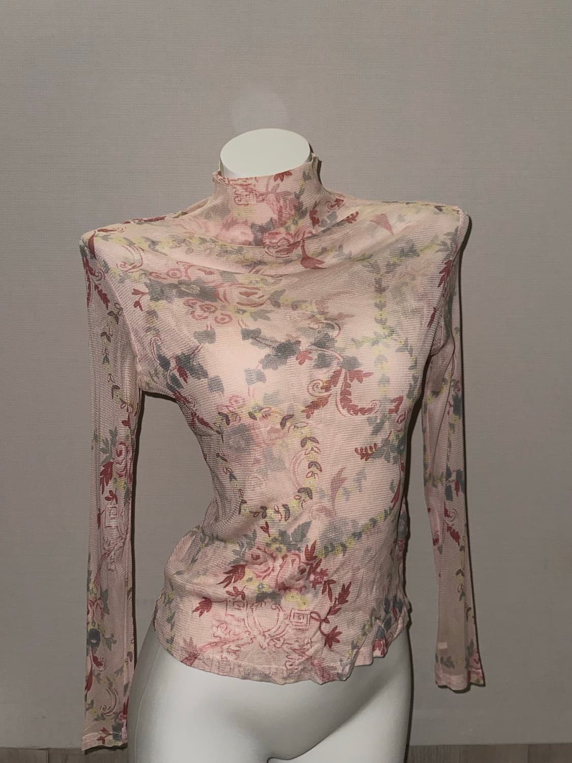 페어리코어 시스루 반폴라 롱슬리브 상품이미지4