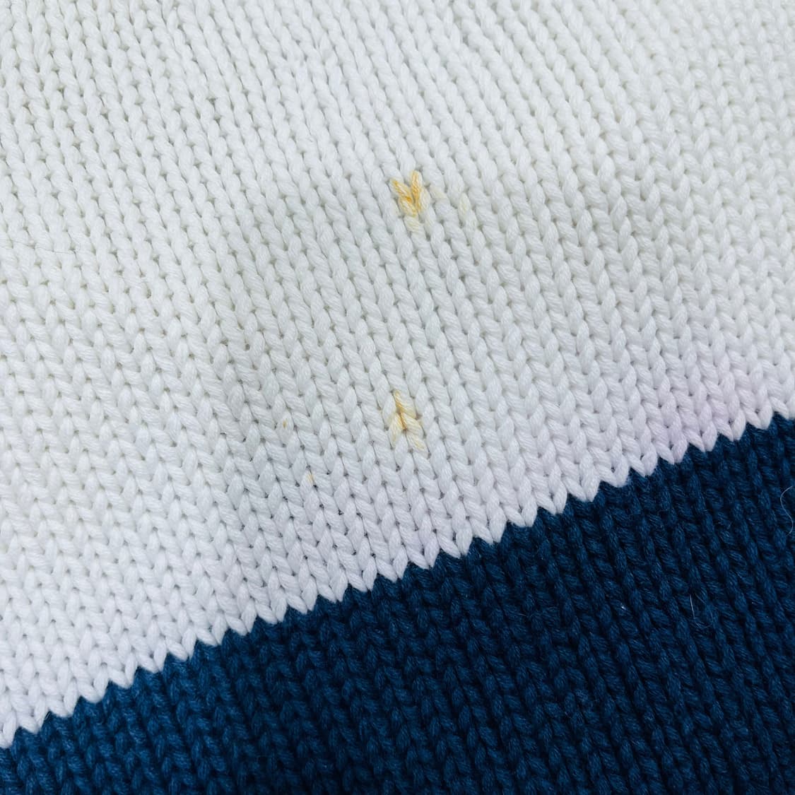 폴로 랄프로렌 80s 카라넥 배색 단가라 빈티지 니트 상품이미지8