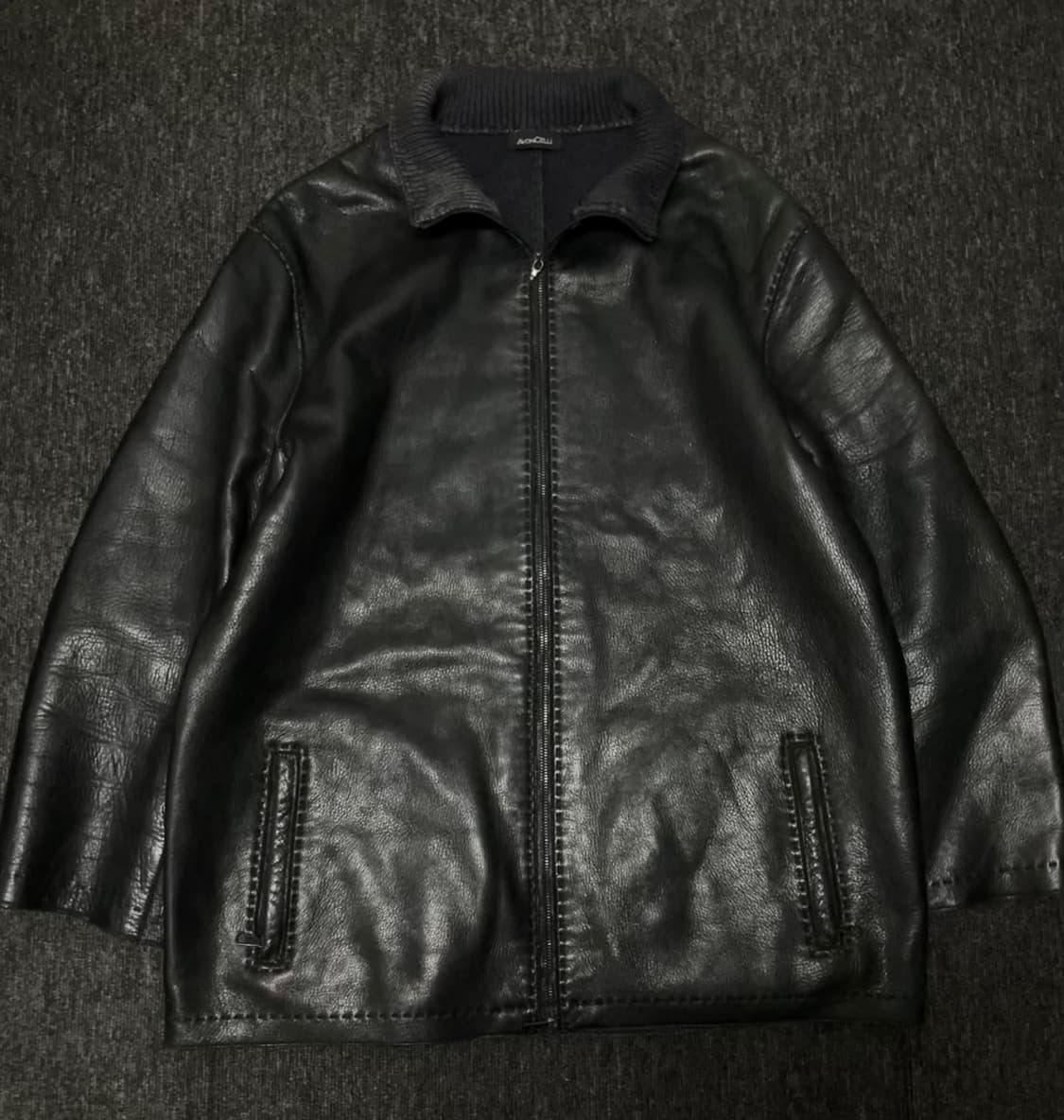 avoncelli leather jacket 상품이미지1
