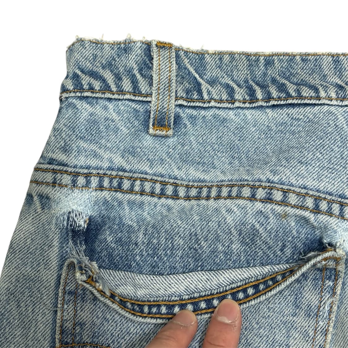 90s Levi’s usa 517 오렌지탭 플레어 데님 연청 상품이미지6