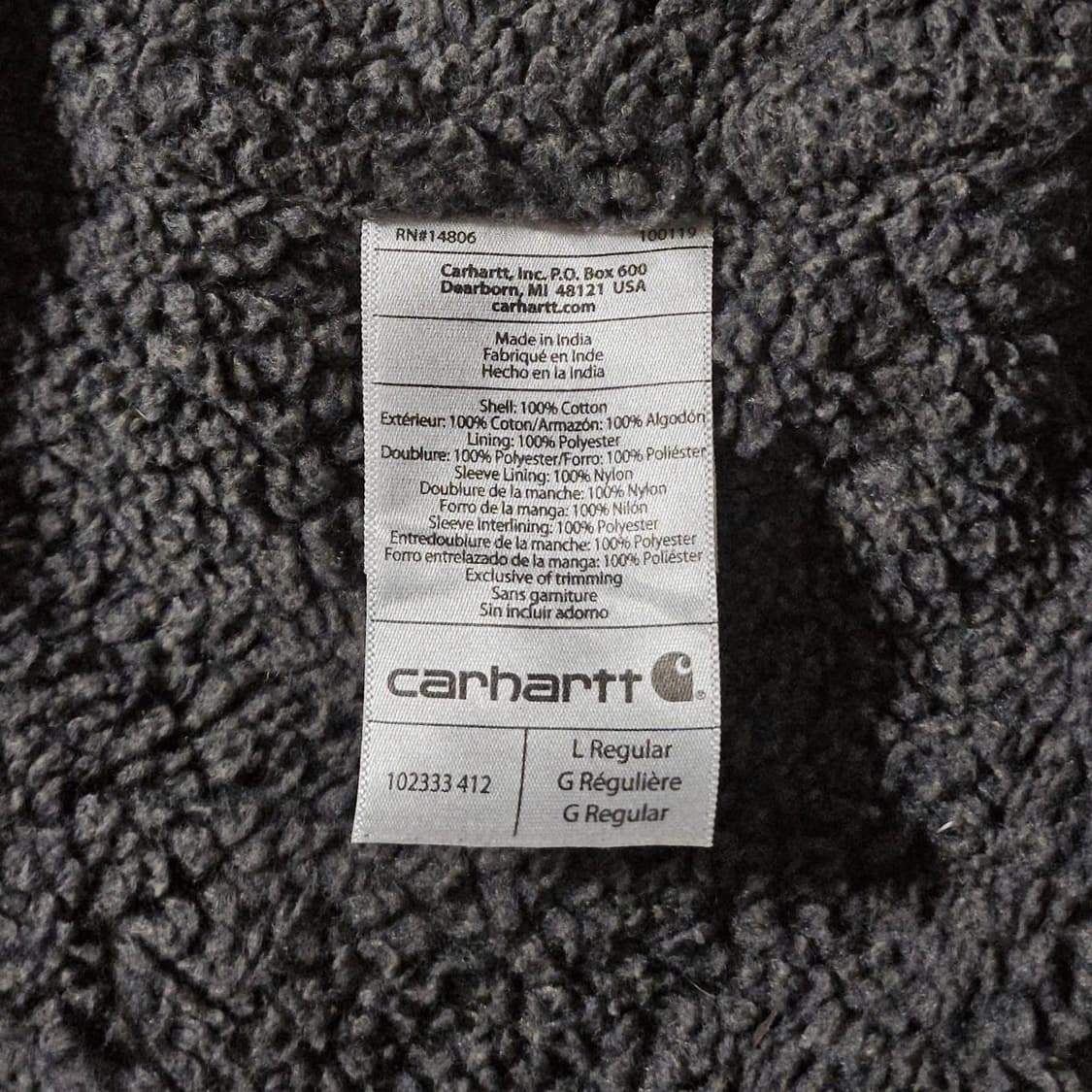 Carhartt 칼하트 셰르파 안감 플란넬 자켓  상품이미지5