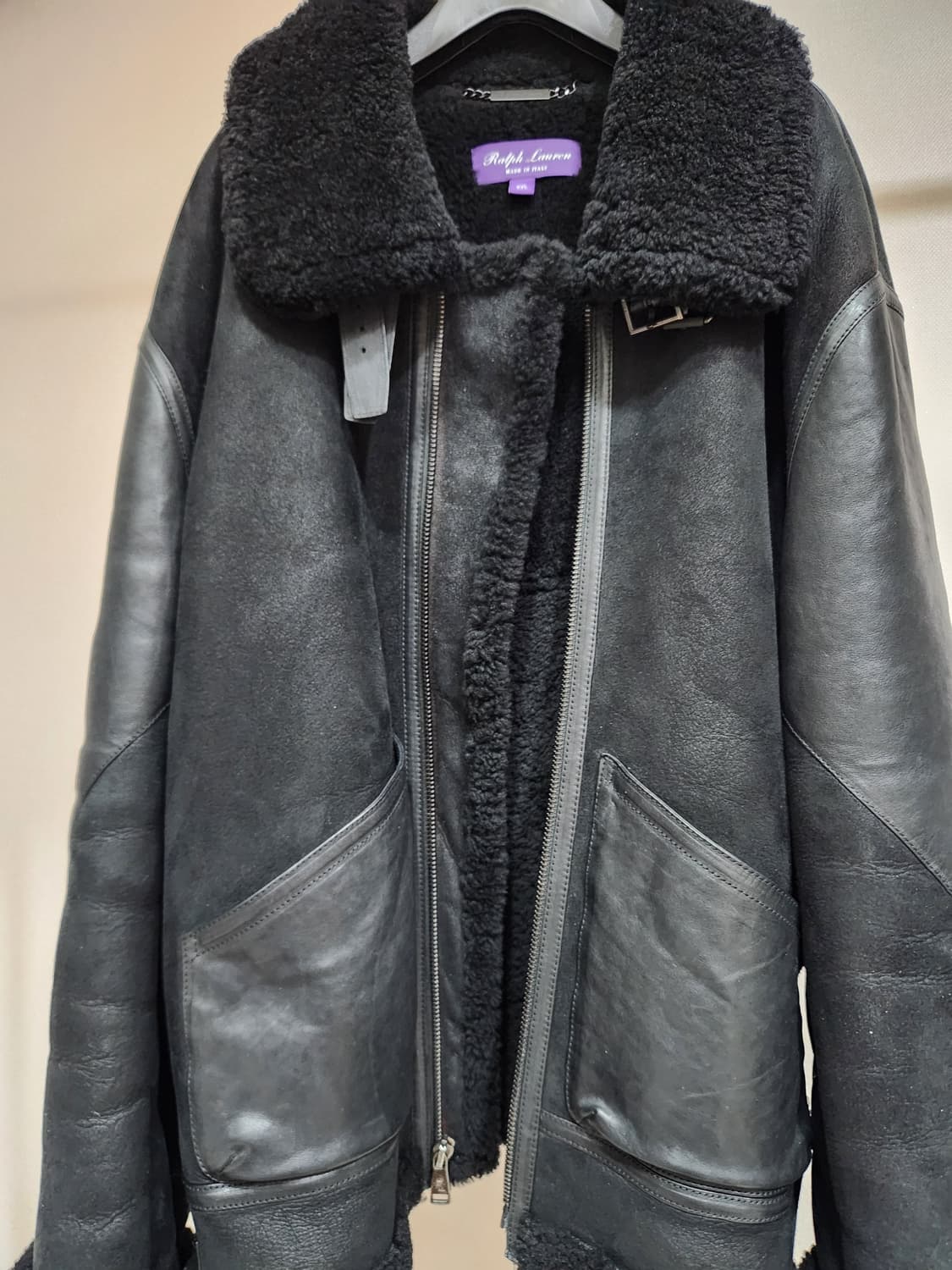 폴로랄프로렌 퍼플라벨 무스탕 시어링자켓 상품이미지4