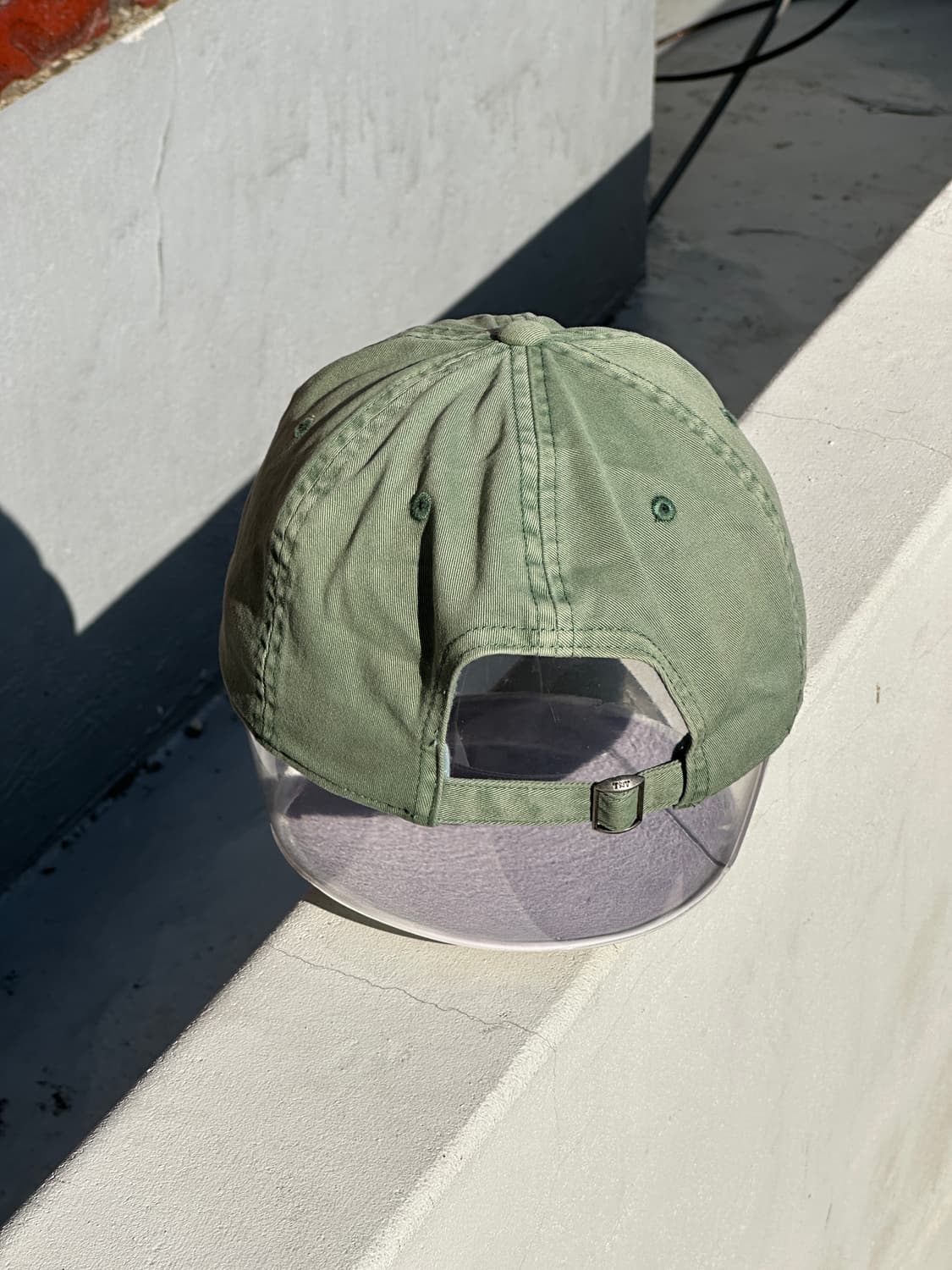 [F] 디스이즈네버댓 로고 워싱 카키 볼캡 모자 상품이미지4