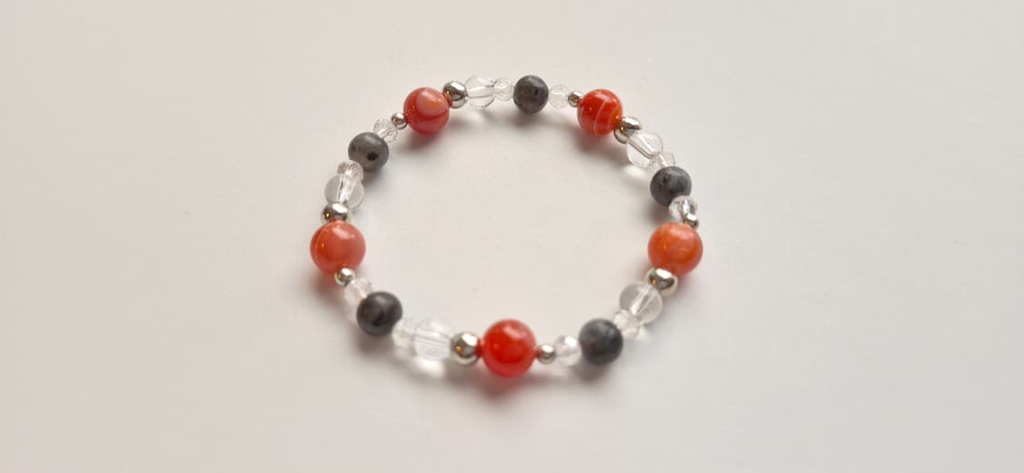 천연원석 팔찌 핸드메이드 래브라도라이트 칼세도니아 크리스탈  상품이미지1