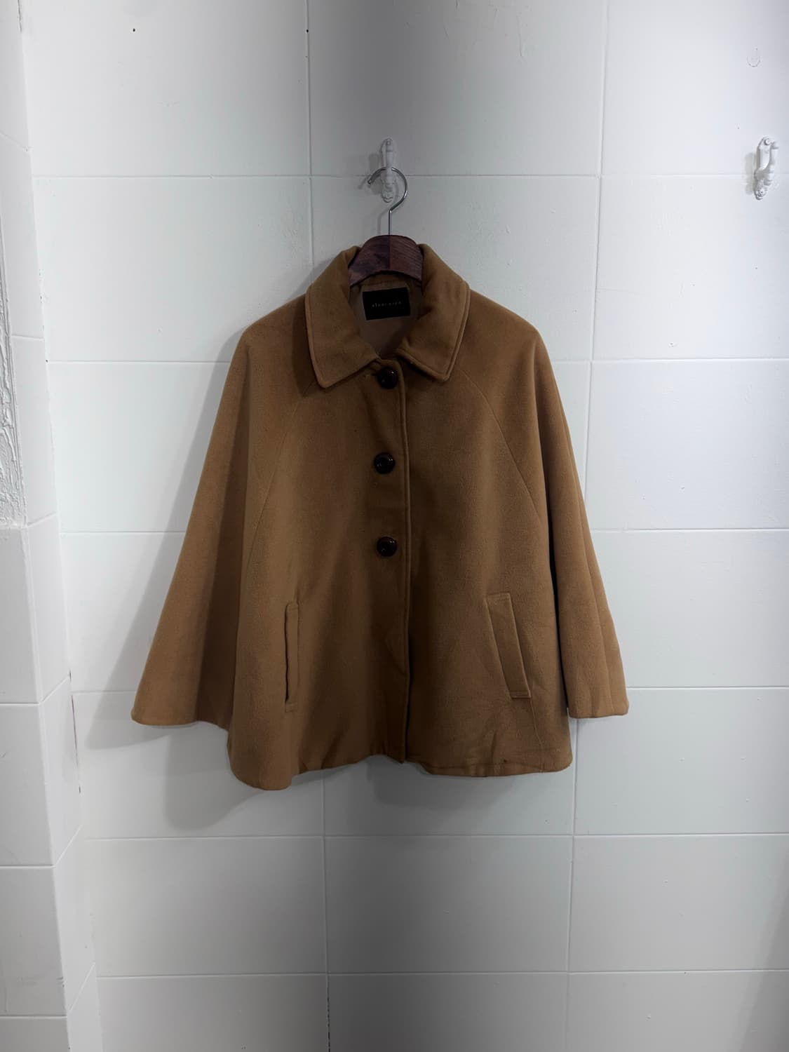 브라운 그런지 빈티지 후드 퍼 베스트 코디세트  상품이미지7