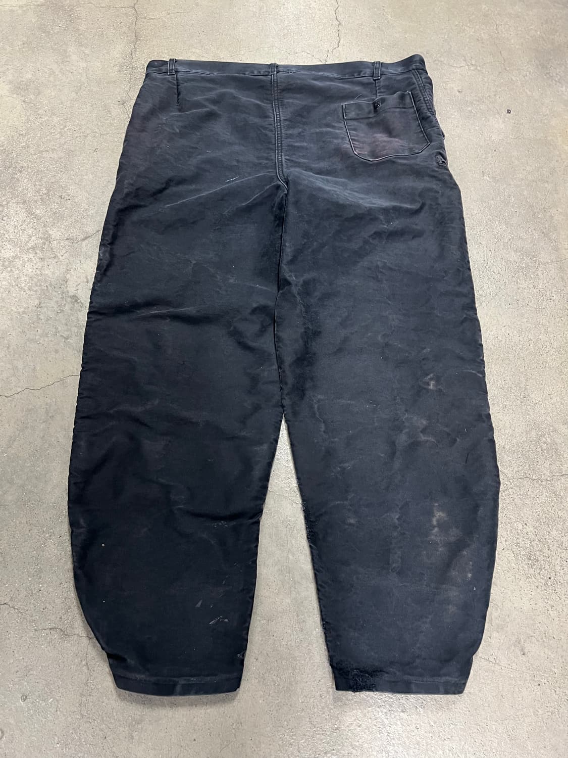 OLD EURO BLACK MOLESKIN 빈티지블랙몰스킨워크팬츠 상품이미지2