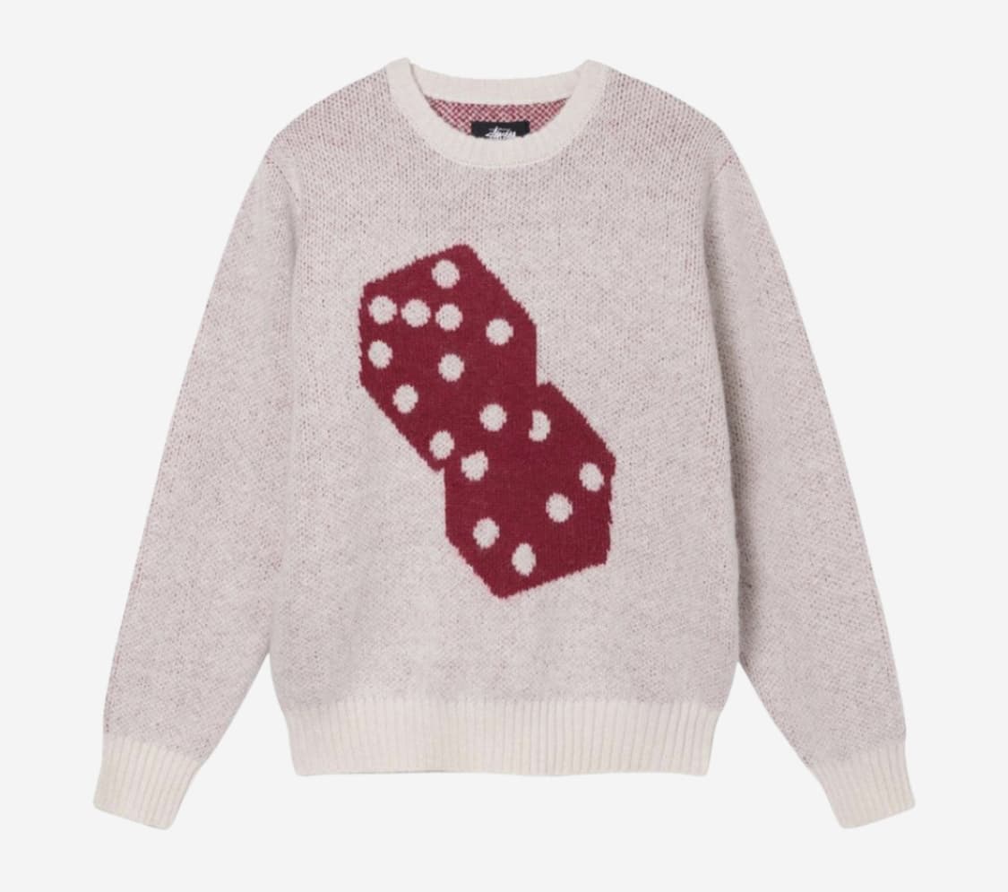 Stussy 스투시 다이스 모헤어 스웨터 니트 XL 상품이미지1