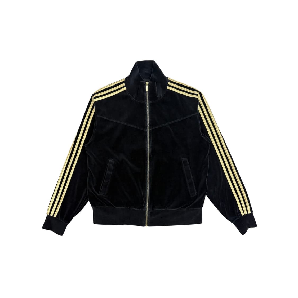 아디다스 벨벳 벨루어 빅로고 검골 트랙탑 져지 집업 자켓 100 L 상품이미지2