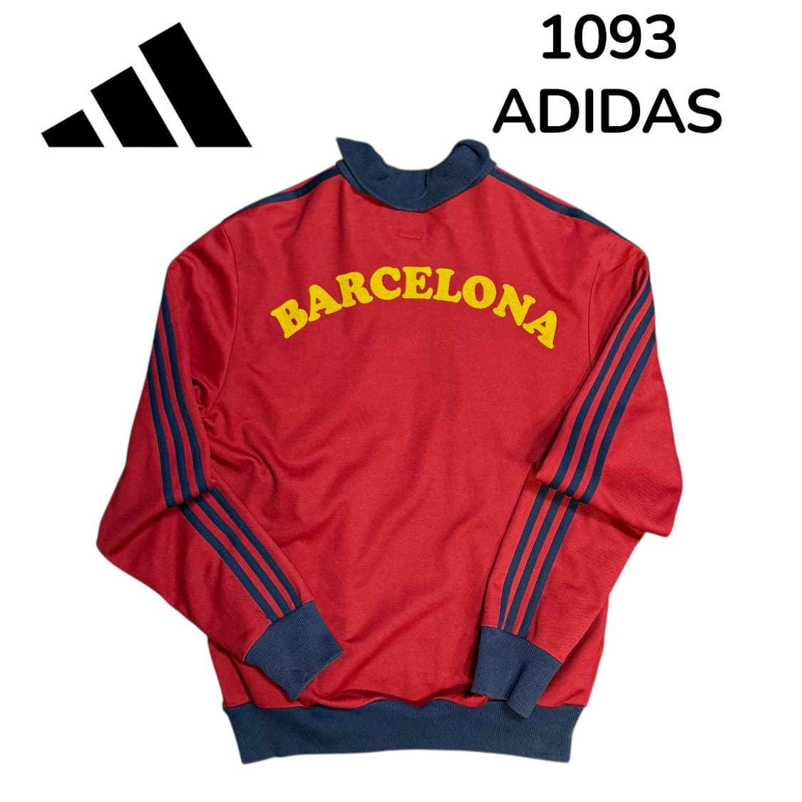 아디다스 00s 바르셀로나 버건디 빅로고 져지 트랙탑 M 상품이미지3