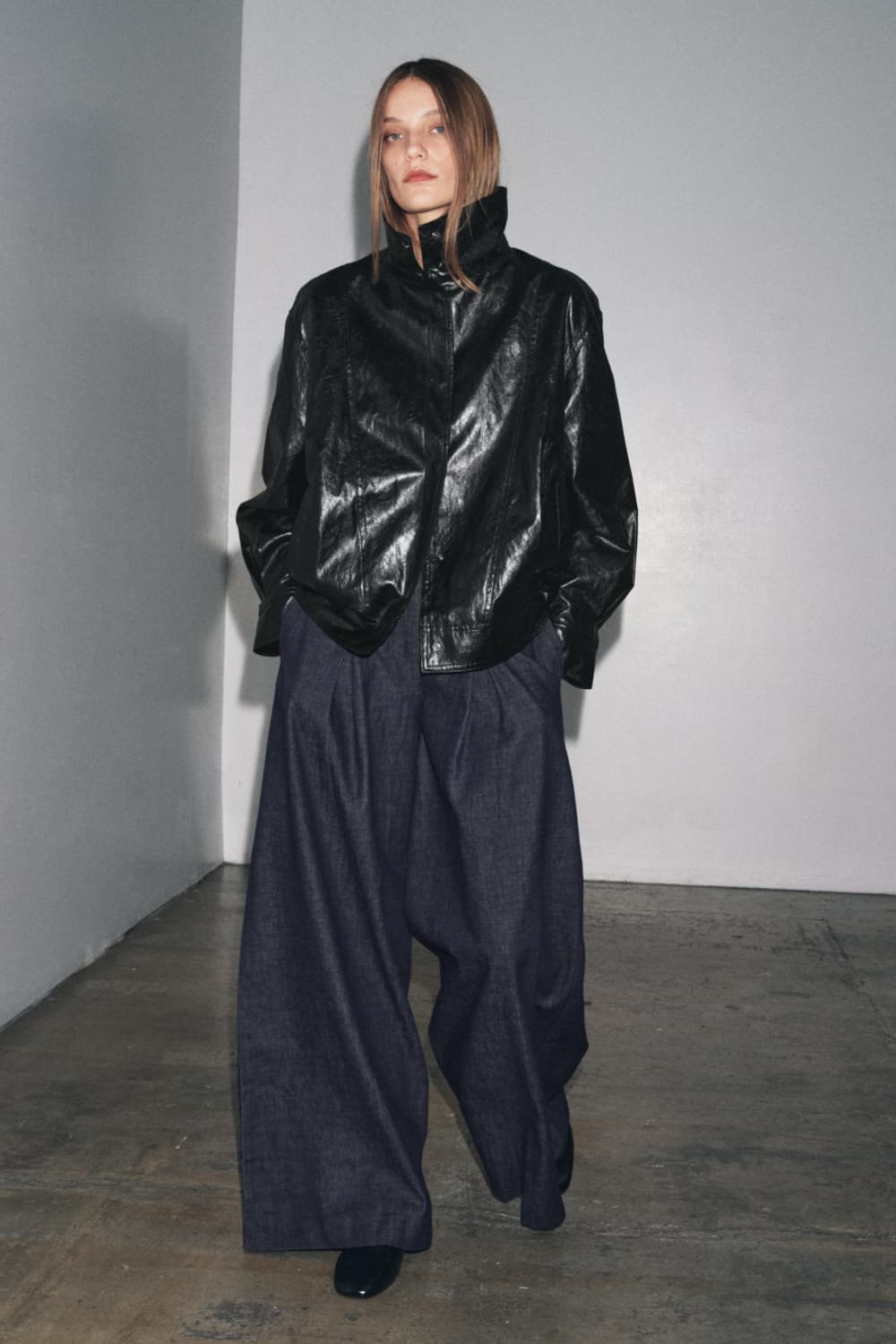 자라 봄버 레더 자켓 상품이미지1