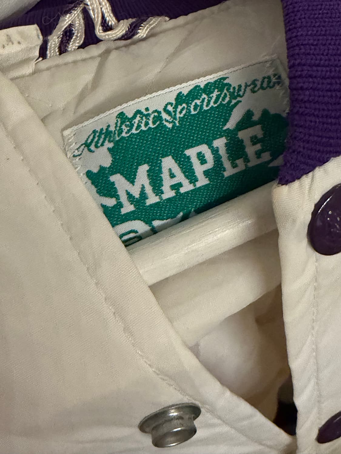 빈티지 화이트 스타디움 자켓 상품이미지5