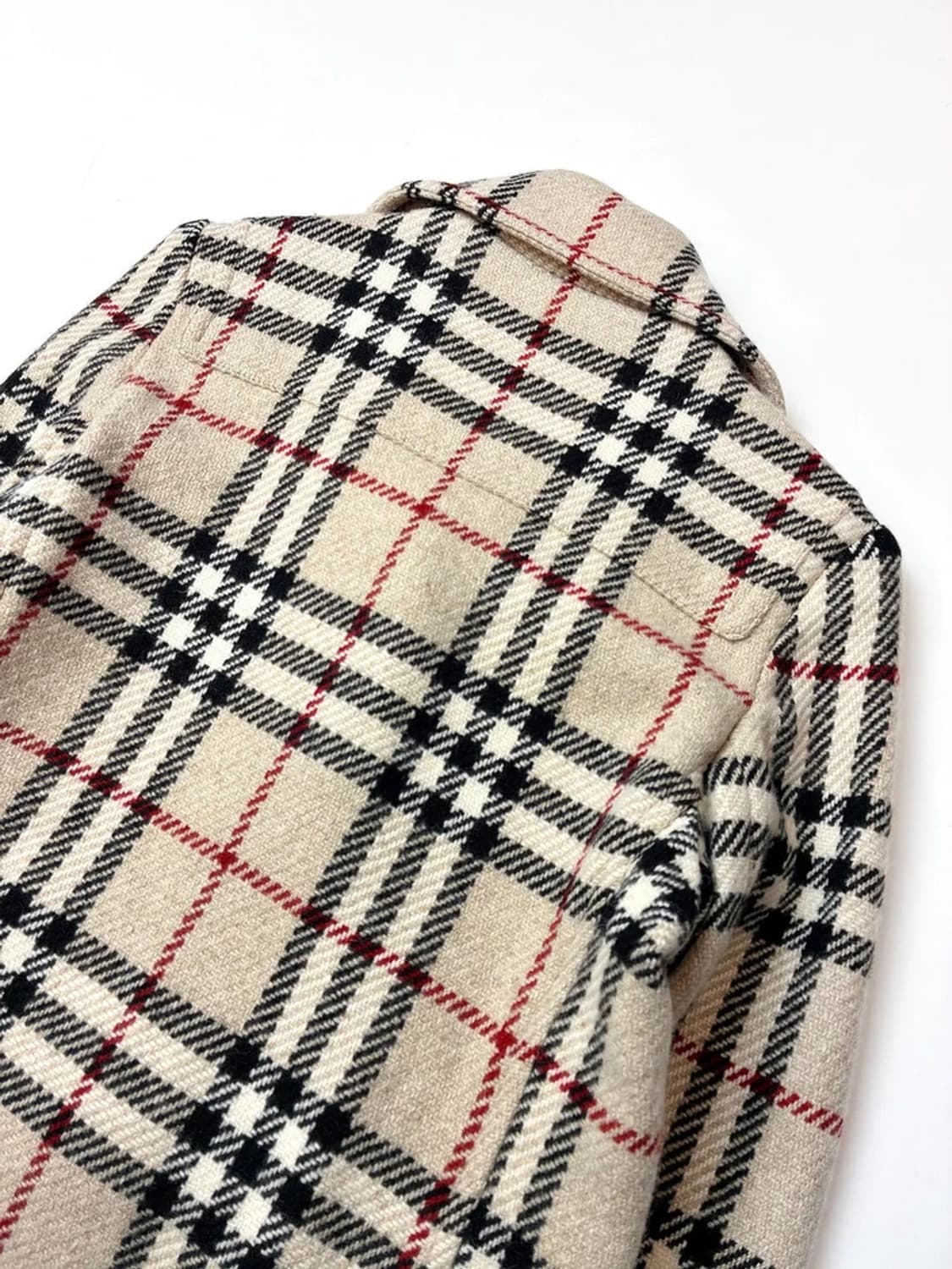 버버리 런던 00's 노바체크 램스울 자켓 PN5604    상품이미지5