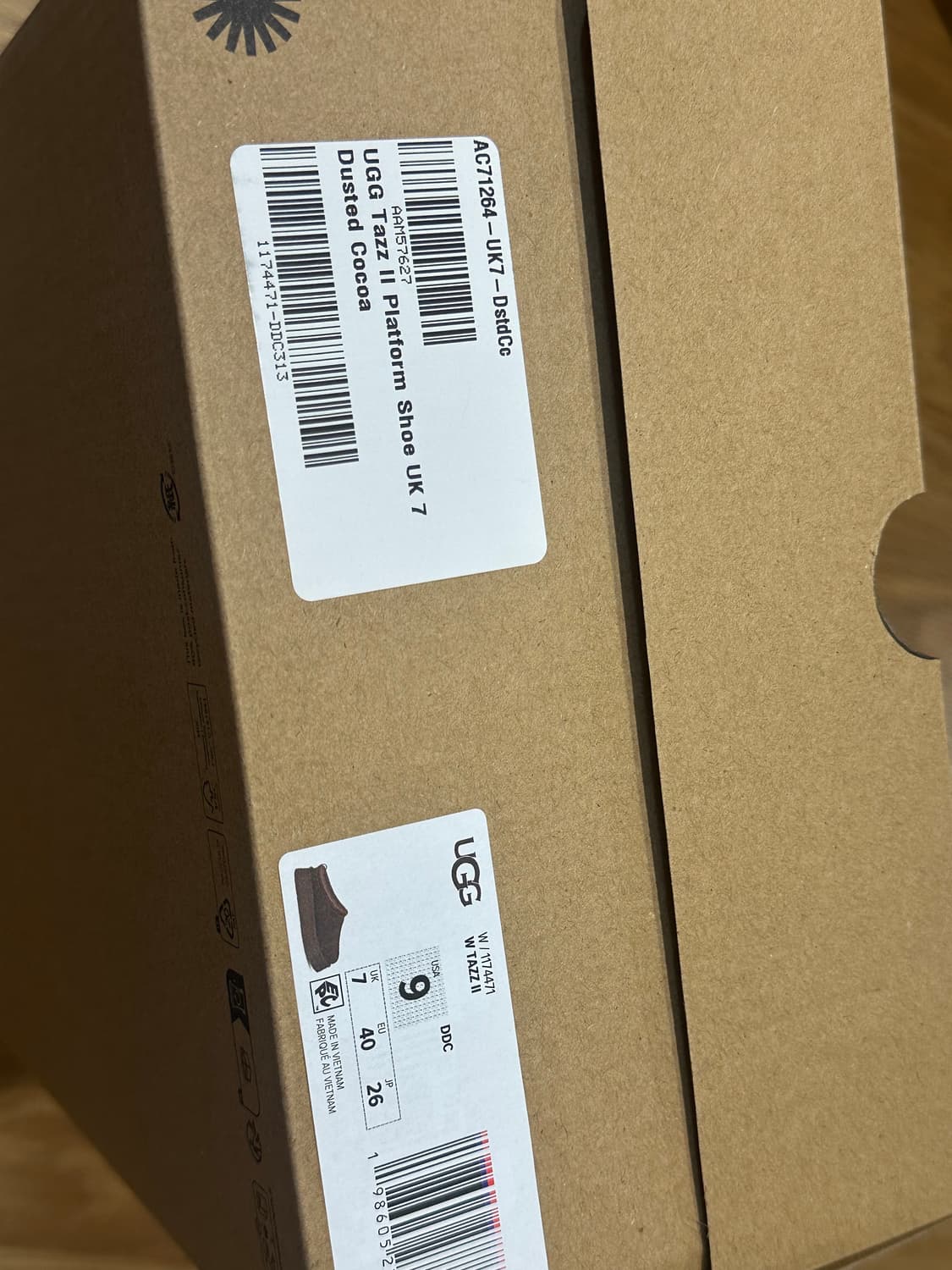 어그 배색 브레이드 플랫폼 슬리퍼 (타즈 II) - 더스티드 코코아 상품이미지3