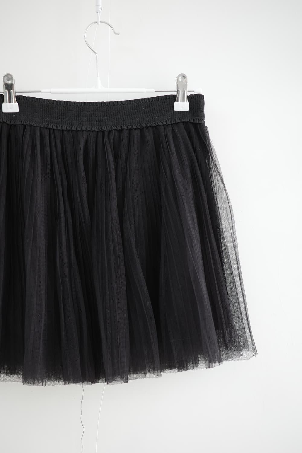 Black pleats sha skirt 상품이미지2