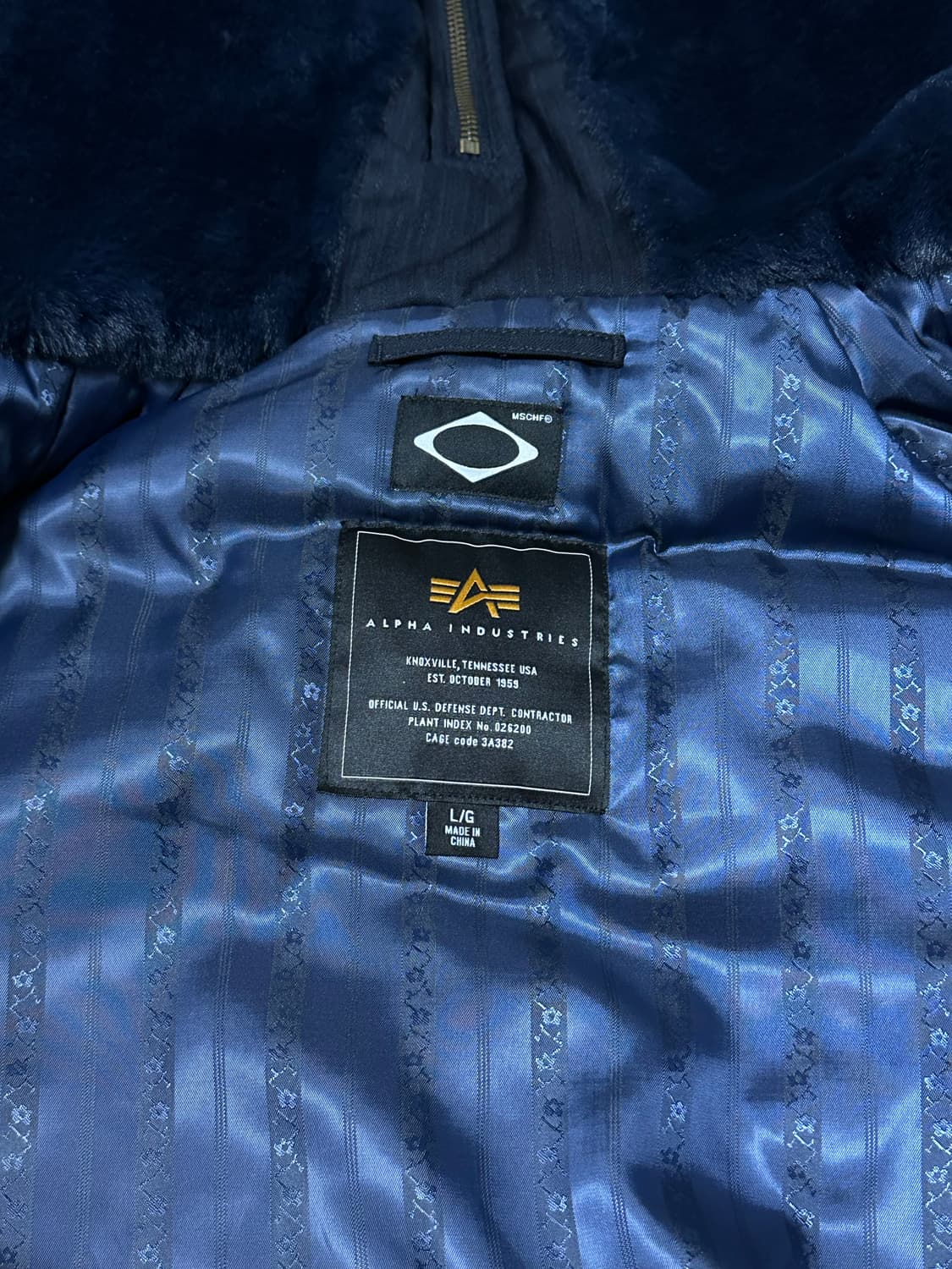 미스치프 x 알파 인더스트리 울 N-2B 자켓 딥 네이비 상품이미지4