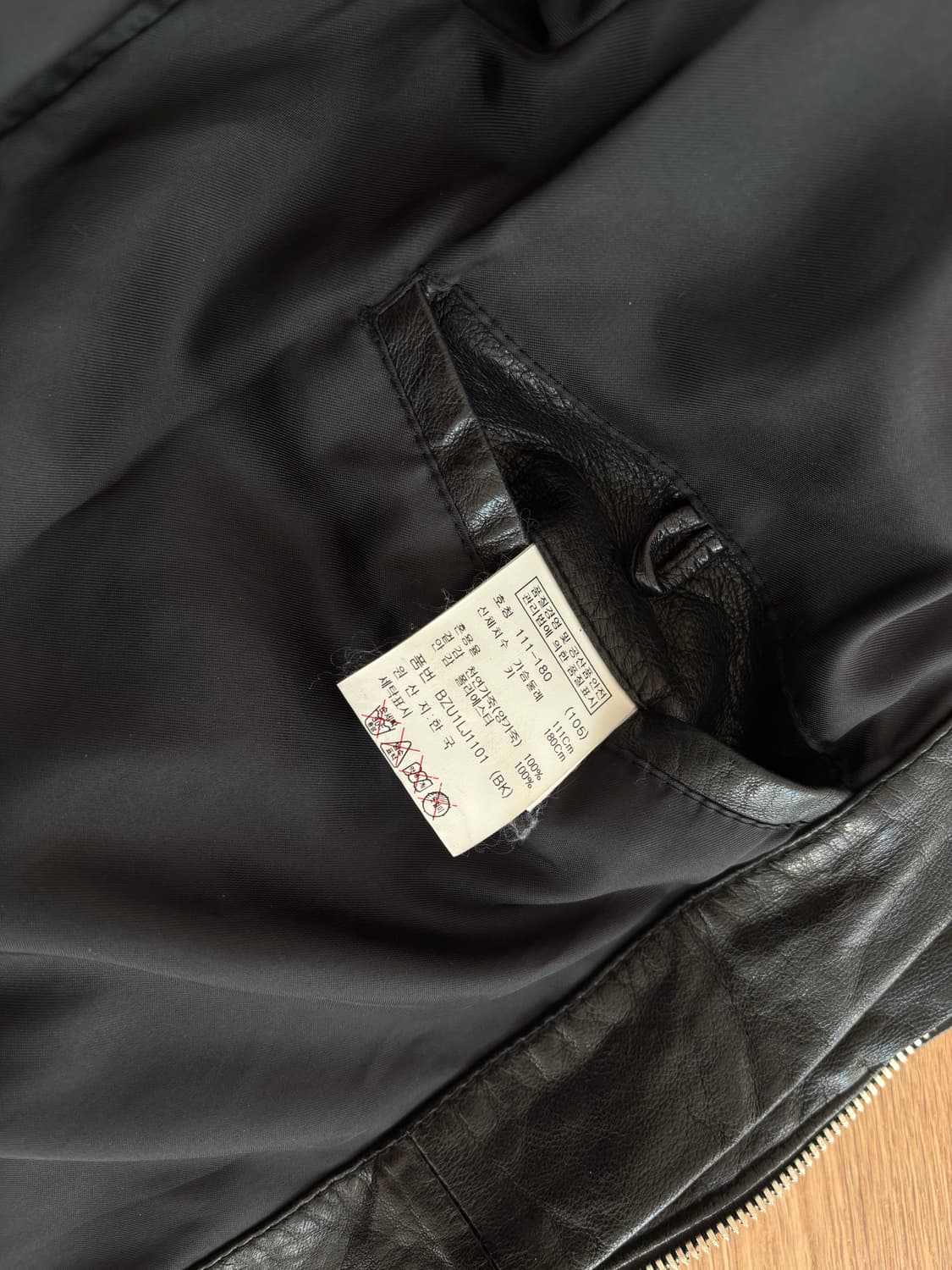 앤드지 양가죽 라이더 자켓 105 상품이미지5