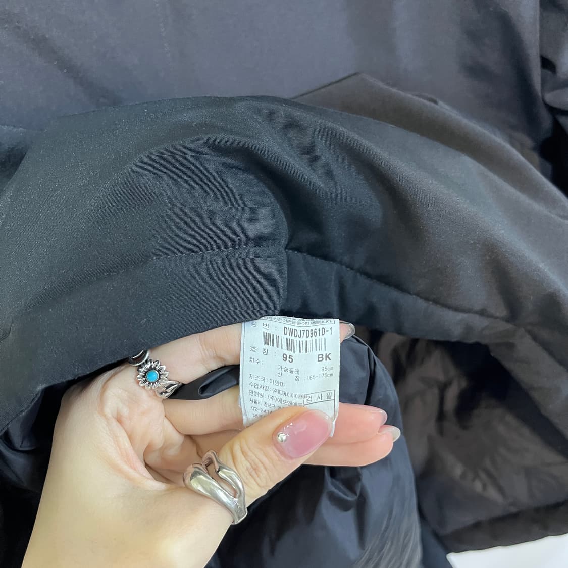 디스커버리 여성 다운패딩 95 블랙 상태최상 상품이미지4