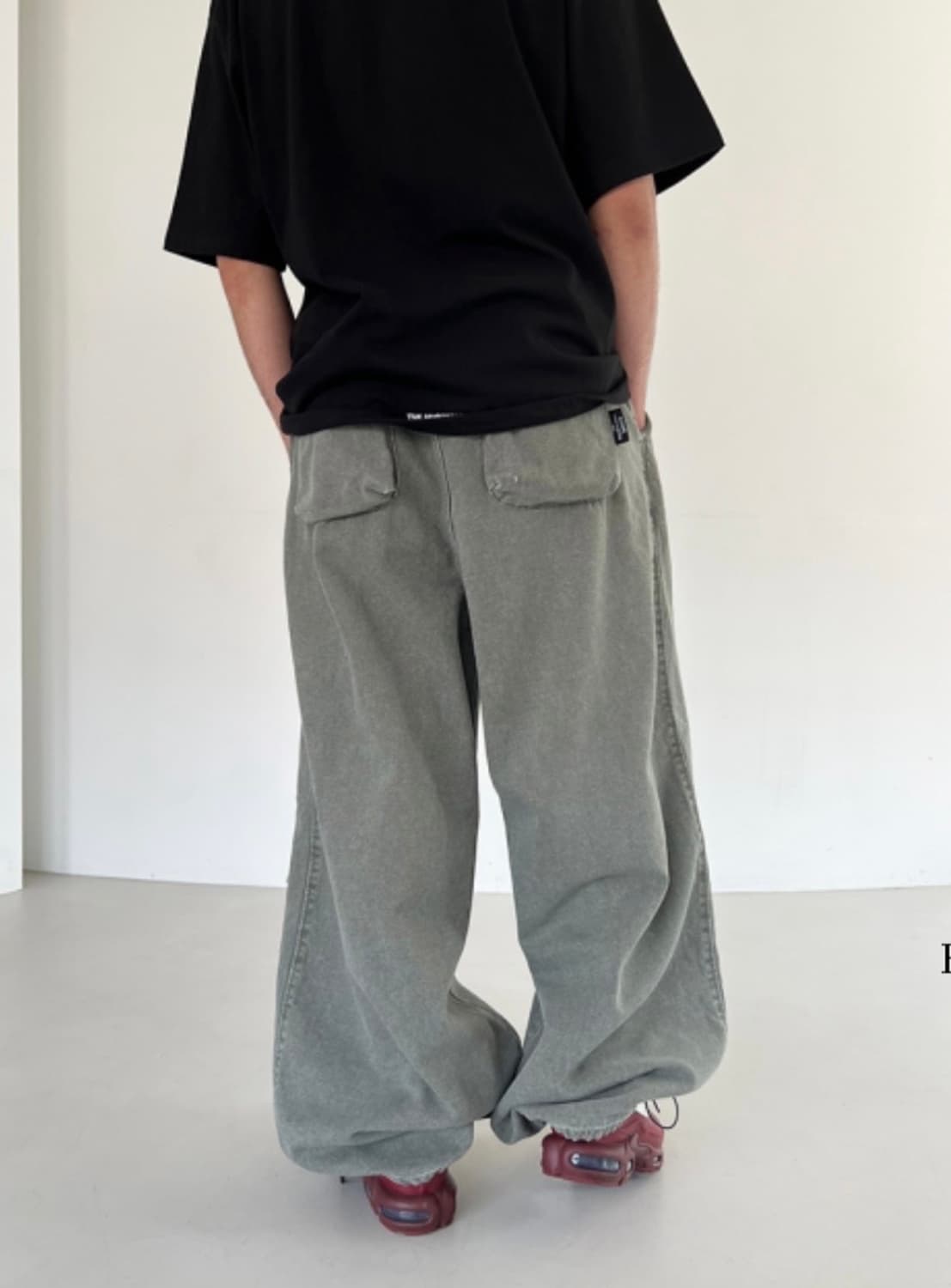 더미스테리어스호텔 옥스포드 워싱 팬츠 1사이즈 상품이미지4