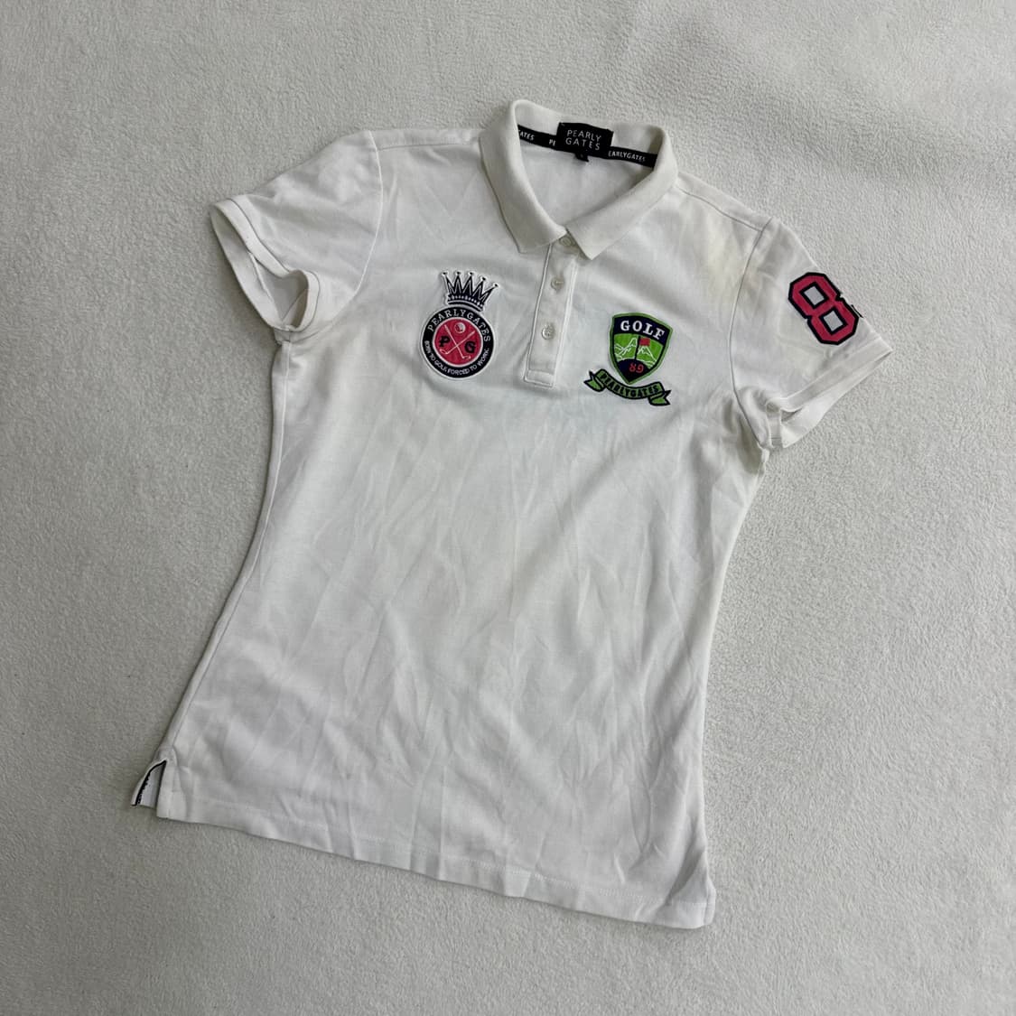 2 파리게이츠 여성 카라 반팔 티셔츠 0413T 상품이미지1