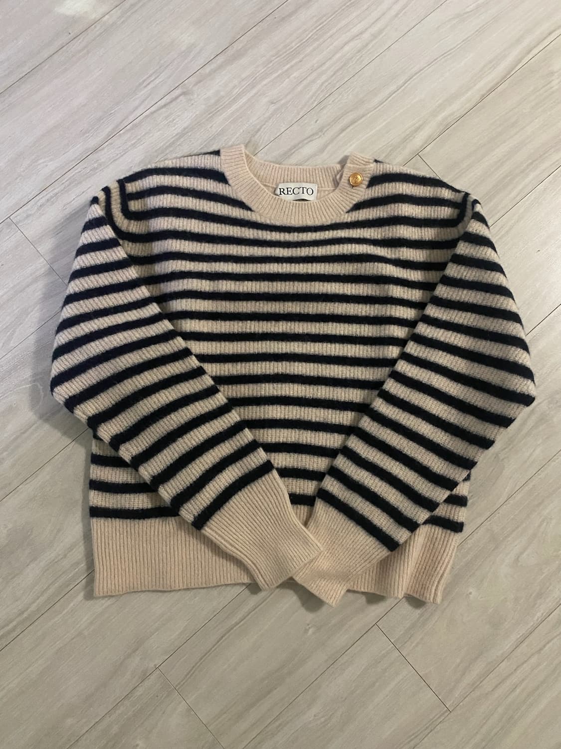 [M] 렉토 60S 프렌치 노티컬 스트라이프 스웨터 니트 상품이미지5