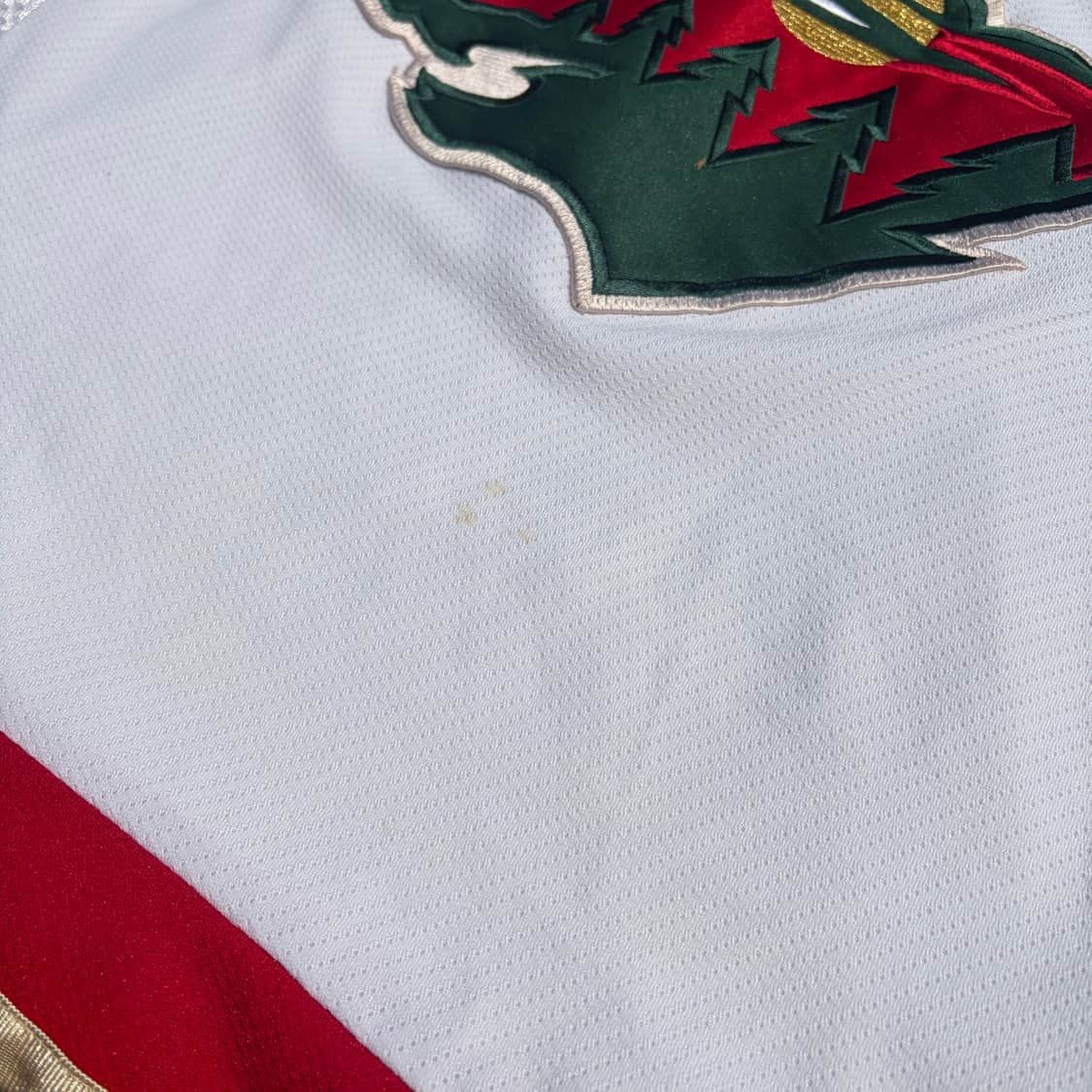 90s CCM NHL 미네소타 와일드 빈티지 럭비져지 유니폼 XL 상품이미지4