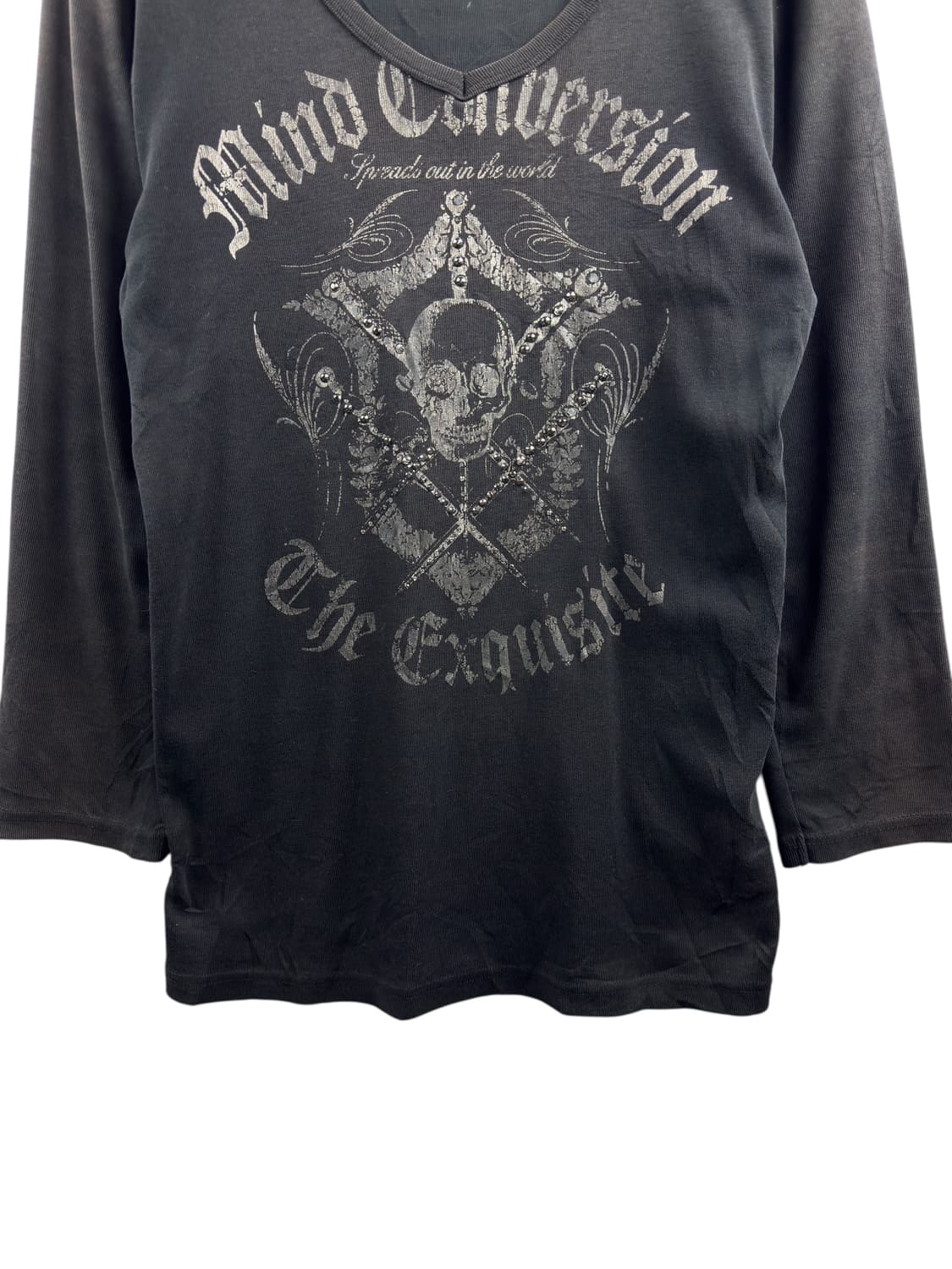 JPN Y2K 스컬 프린팅 롱슬리브1322 상품이미지4
