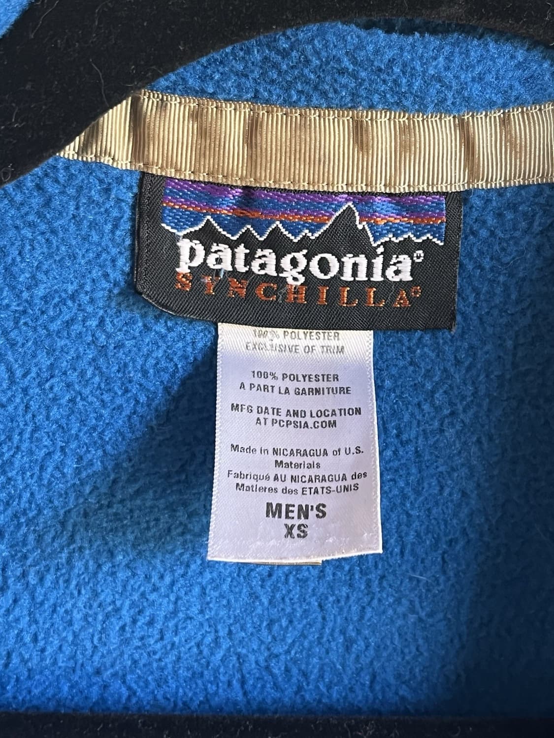 00s 파타고니아 신칠라 스냅-T 블루/블랙 상품이미지4