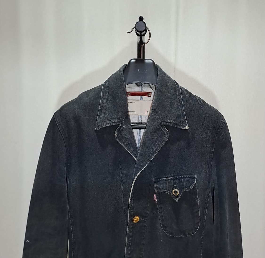 (택포) 리바이스 일판 레드룹 흑청 자켓 L A974 상품이미지2