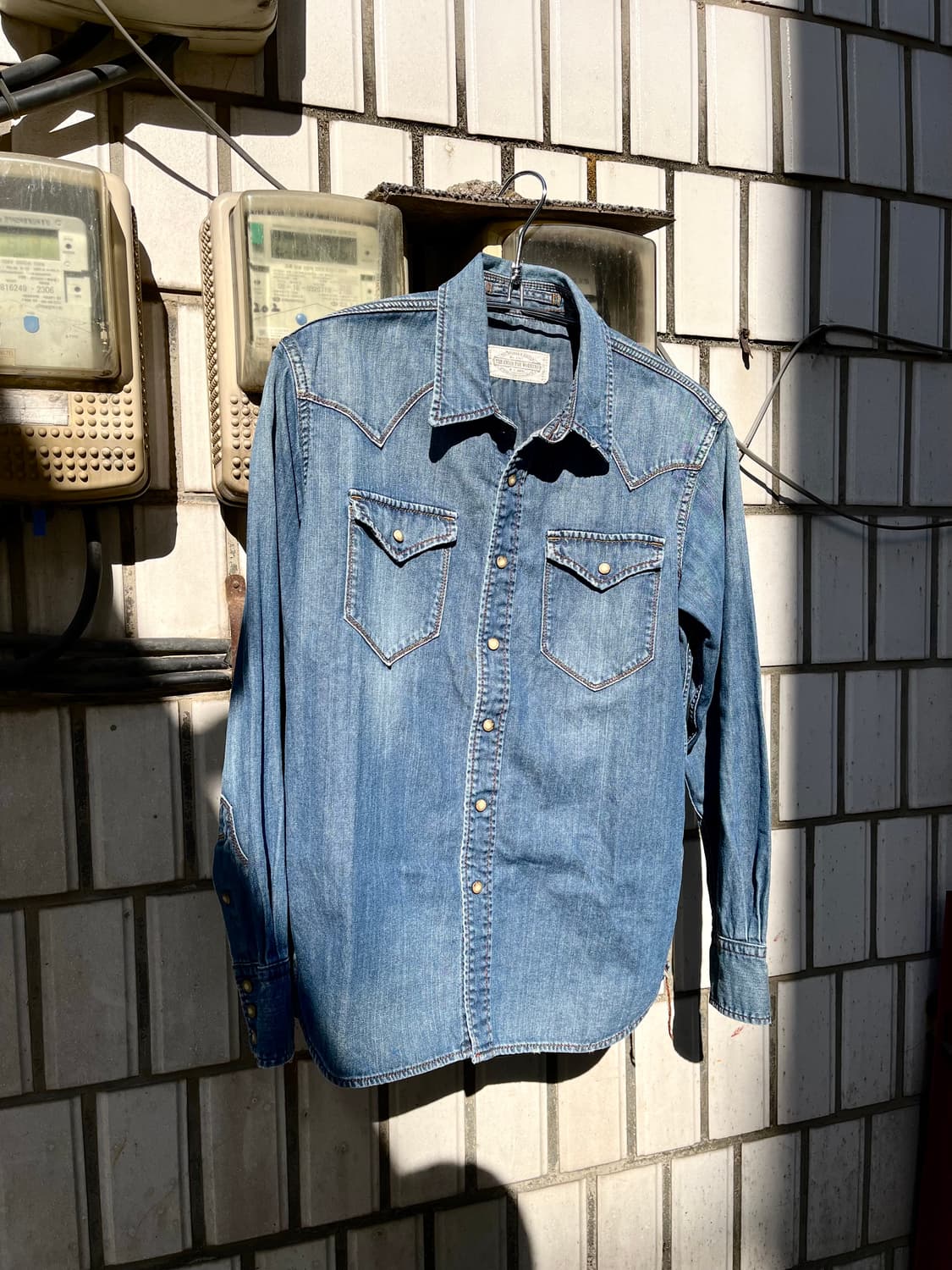 GOA 롱슬리브 웨스턴 데님 셔츠 상품이미지7