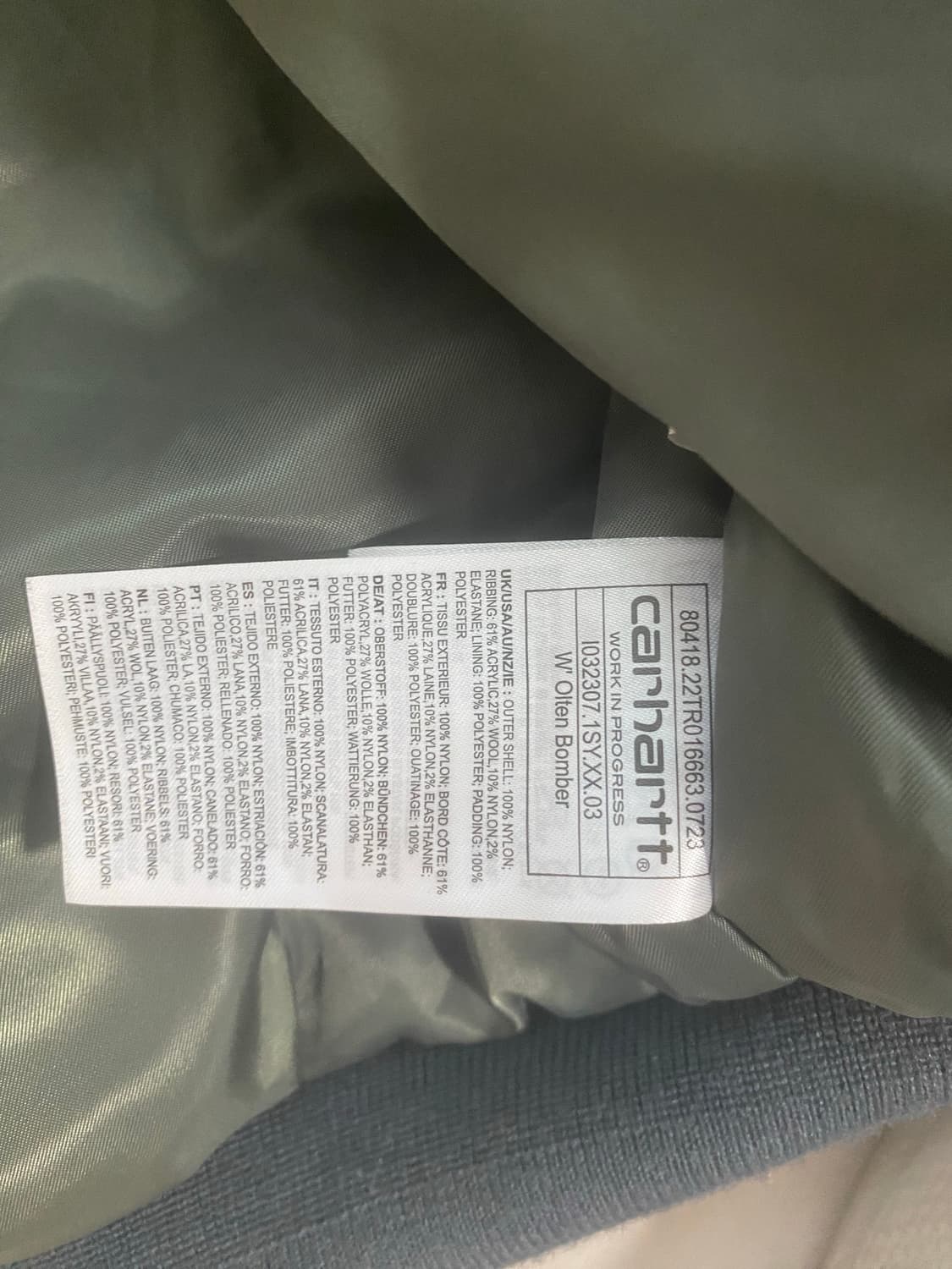 칼하트 여성 봄버자켓판매합니다. 상품이미지3