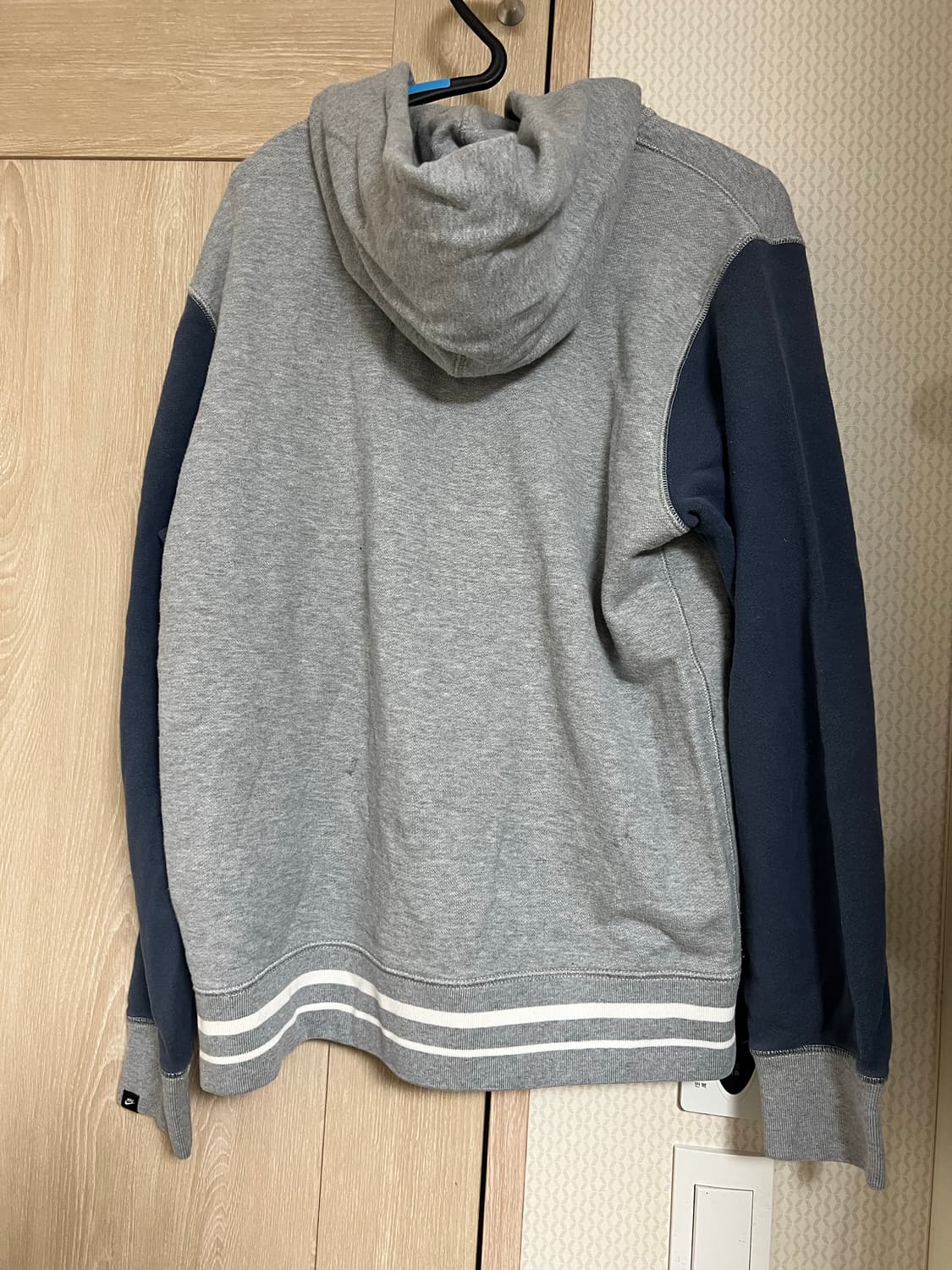 00s 올드스쿨 빈티지 나이키 스펠아웃 그레이 후드집업 y2k 상품이미지2