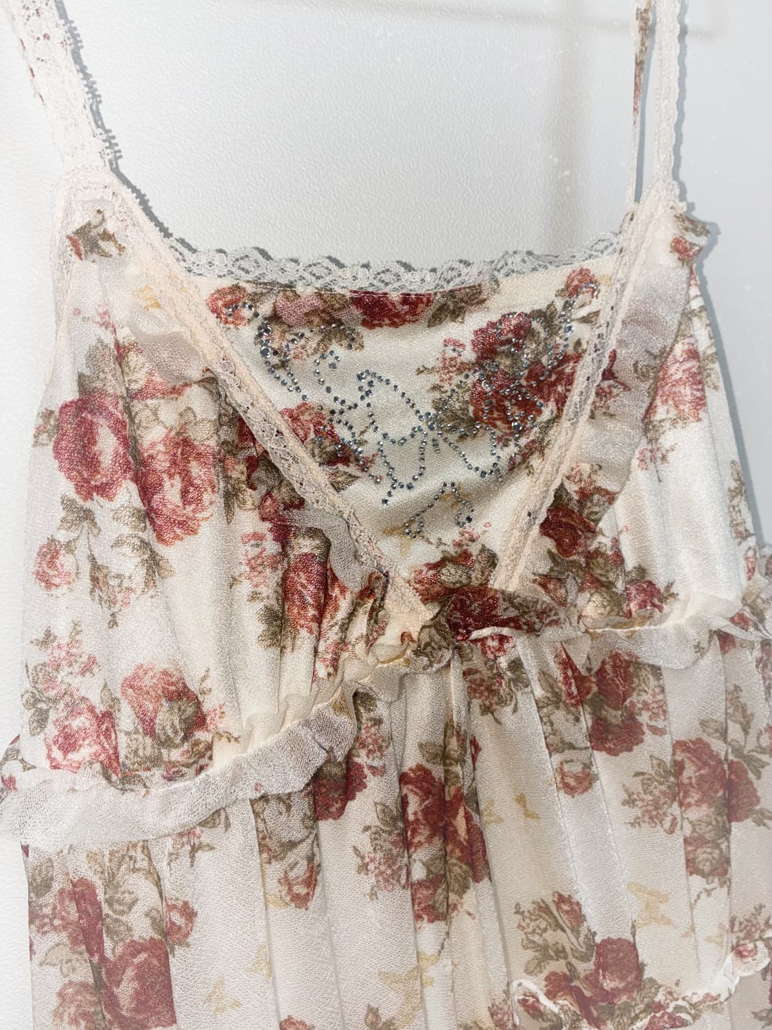 일본 빈티지 모리걸 백예린 더스티 로즈 원피스 상품이미지2