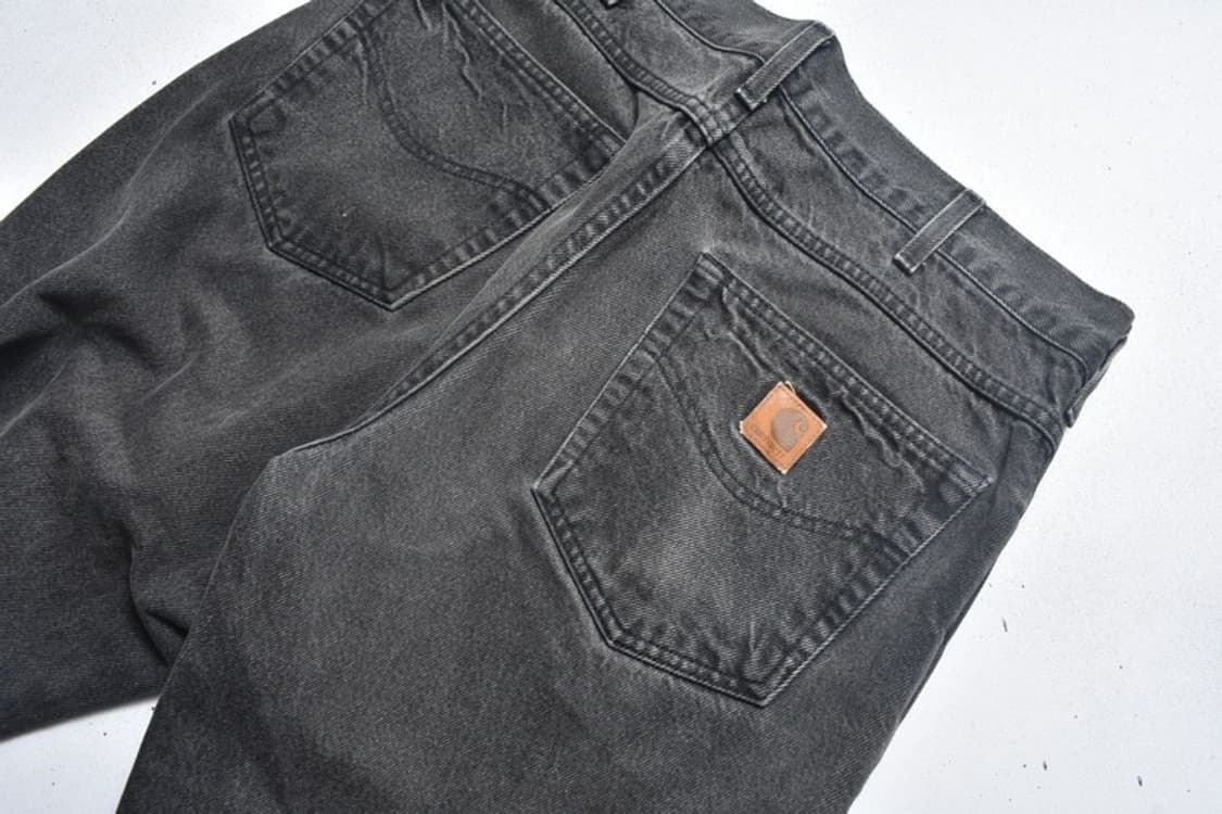 칼하트 워싱 흑청 청바지 N0965 상품이미지4