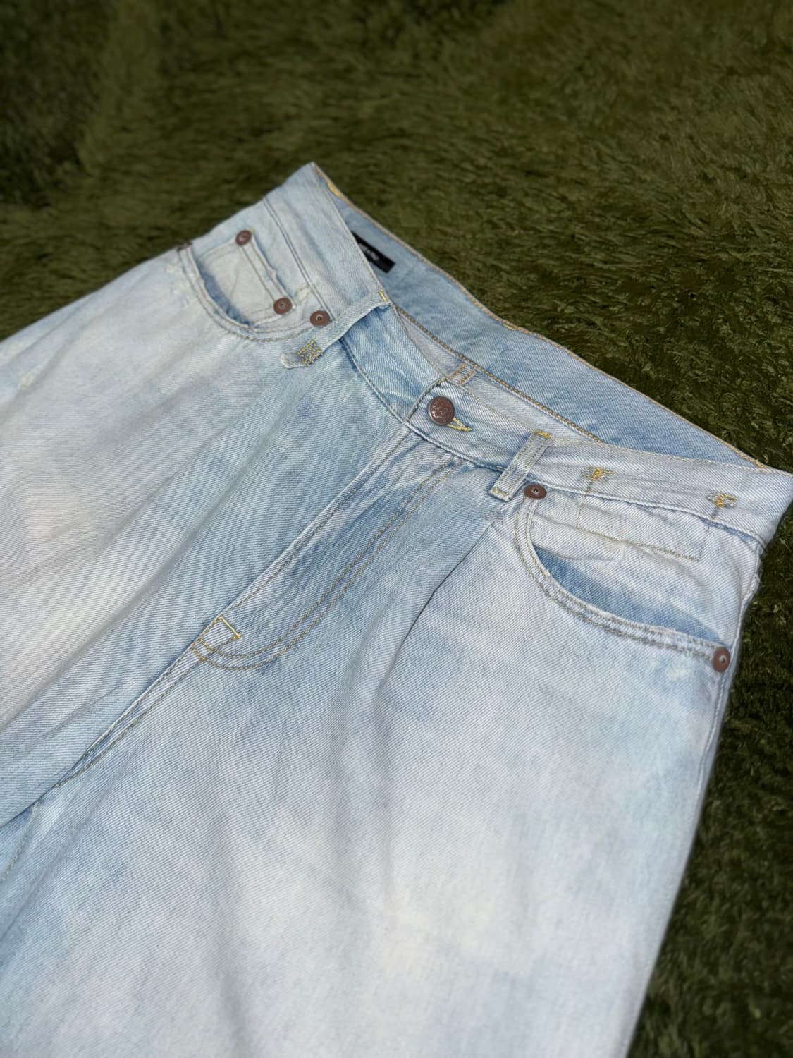 R13 알써틴 크롭 와이드 레그 데님 팬츠 MADE IN ITALY 상품이미지2