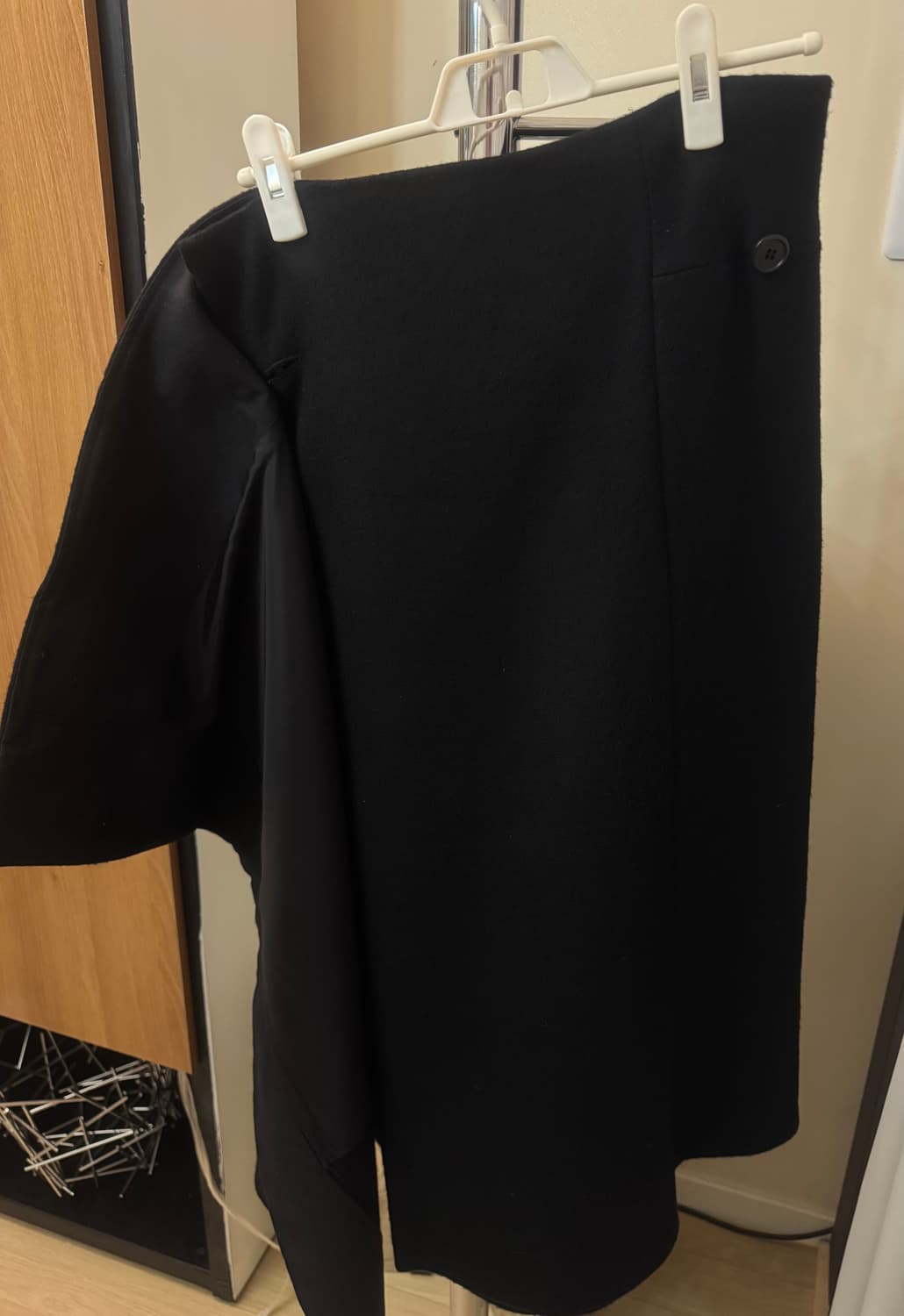 yohji yamamoto 요지 야마모토  울 플란넬 랩스커트 상품이미지5