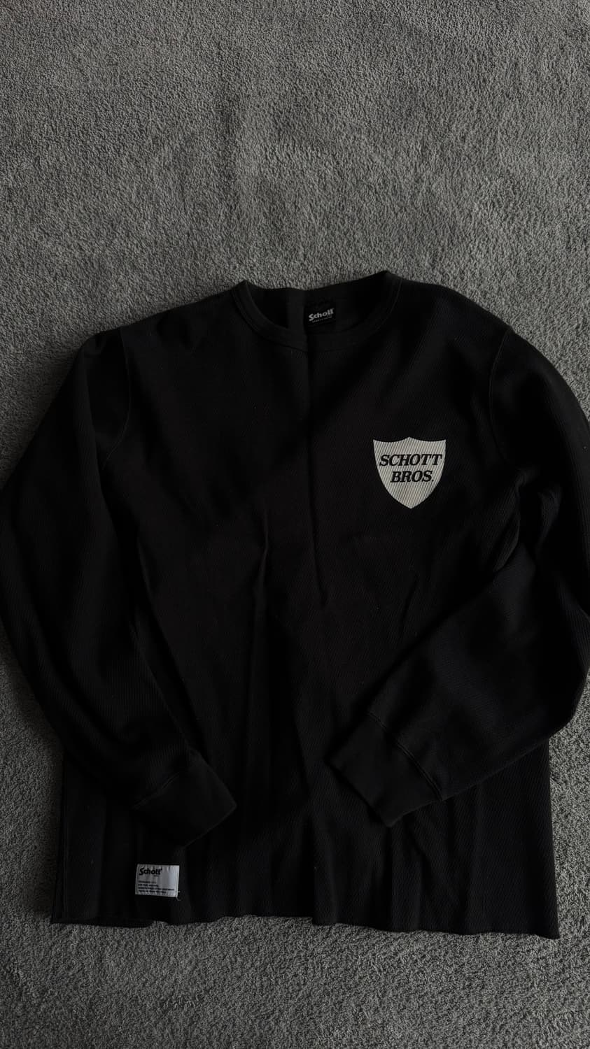 schott 저지 티셔츠 블랙 엑스라지 상품이미지2