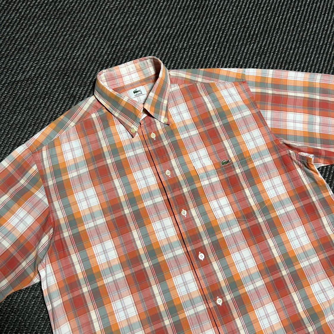 [L] Lacoste 라코스테 빈티지 코튼 체크셔츠 상품이미지3