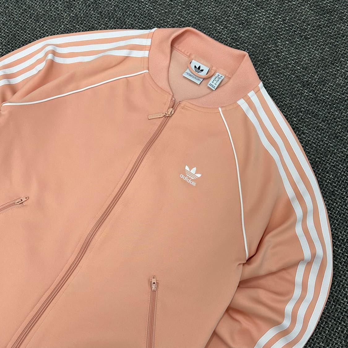 아디다스 신형 슈퍼스타 빈티지 핑크 져지 S(우먼L) 상품이미지4